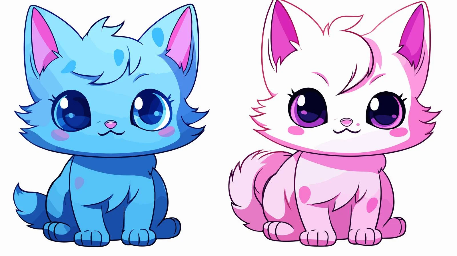 Charming Cartoon Cat Drawing — free download from Dotvec