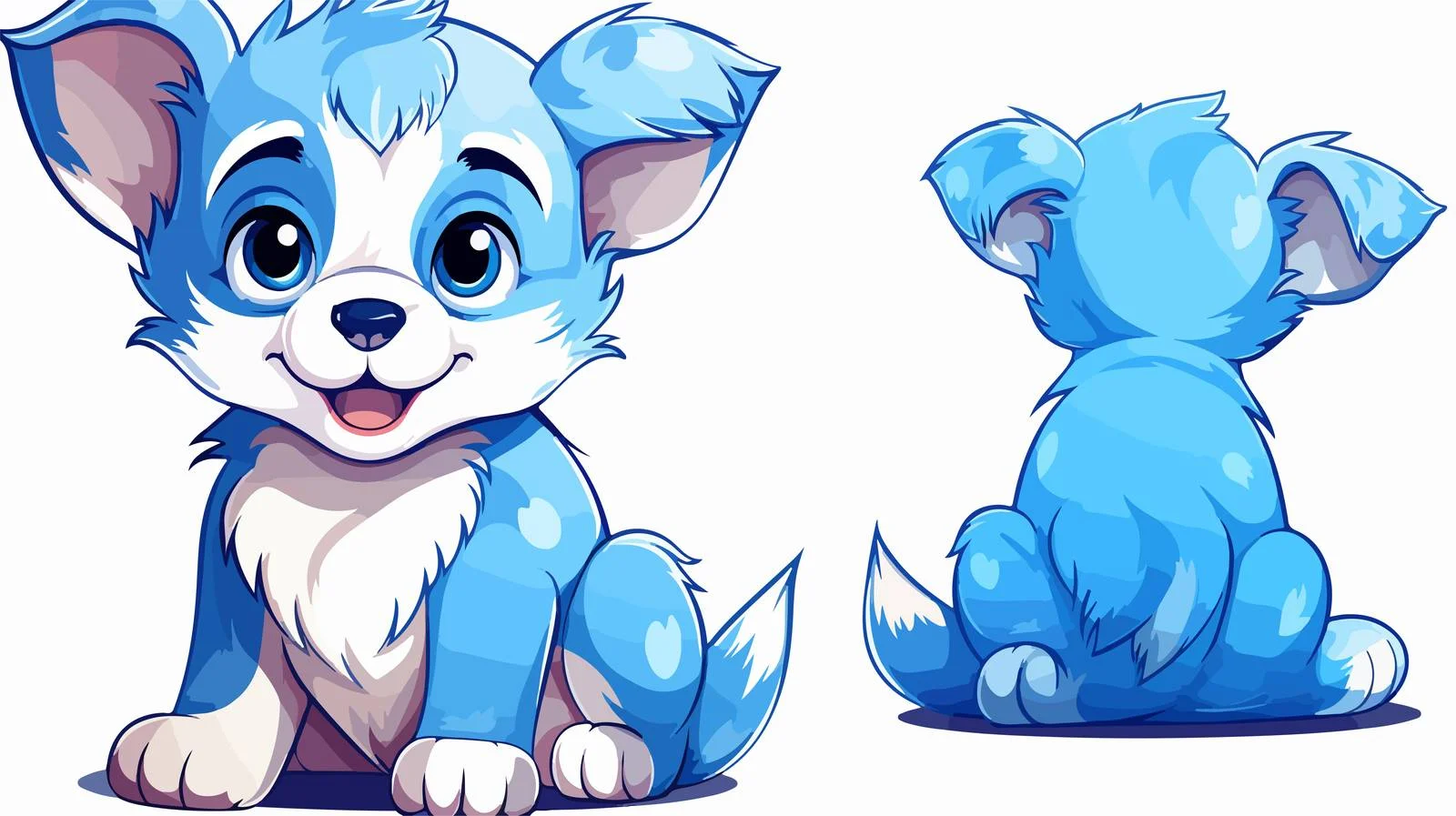 Charming Cartoon Dog Illustration — free download from Dotvec