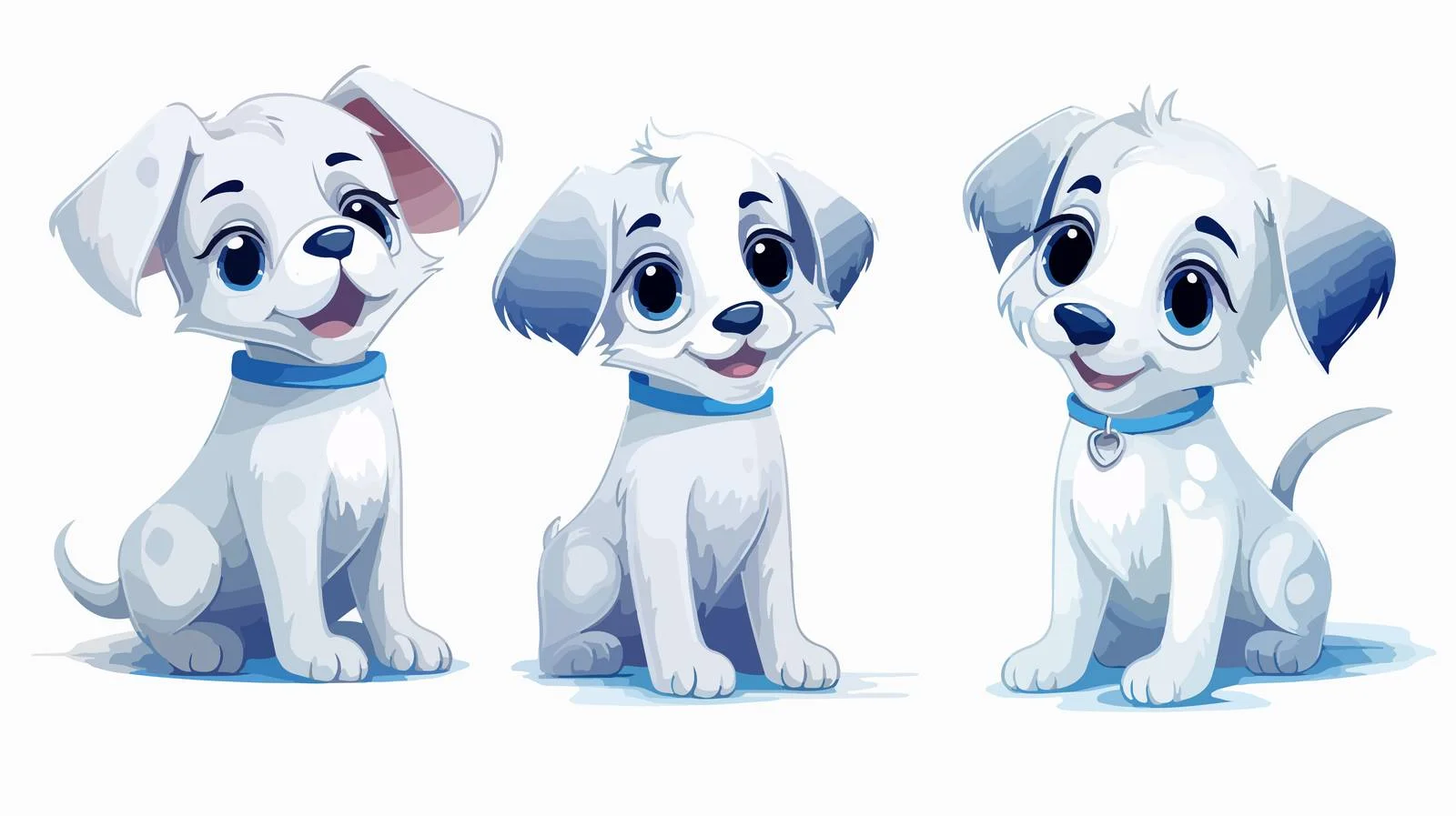 Charming Cartoon Dog Illustration — free download from Dotvec