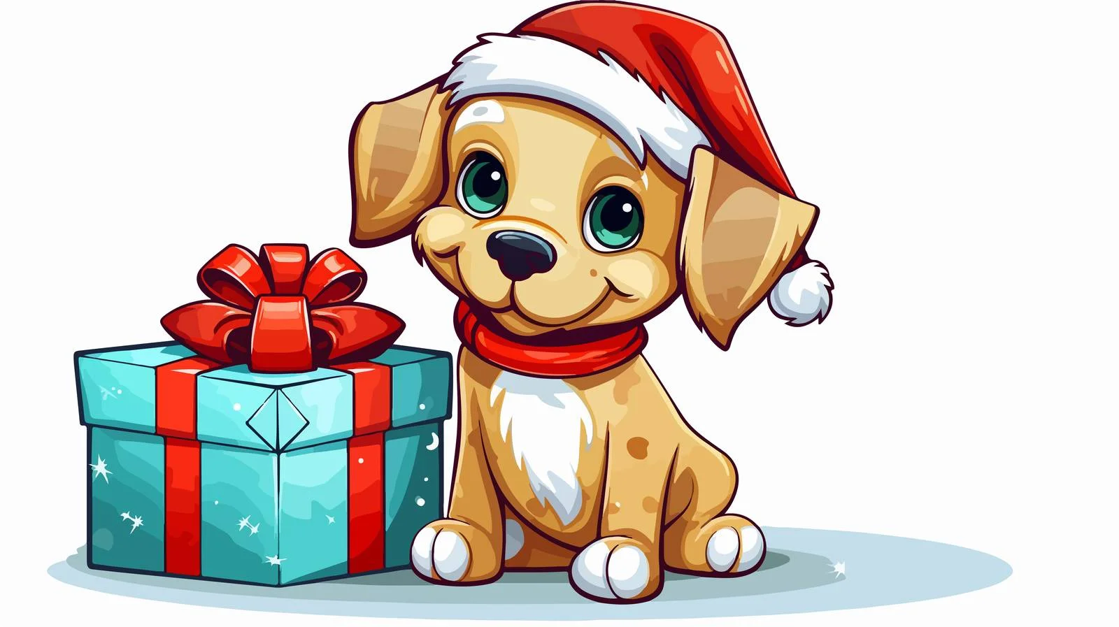 Charming Cartoon Dog Line Drawing — free download from Dotvec