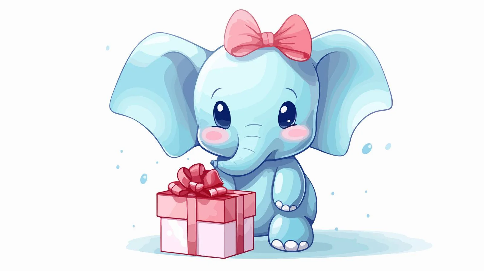 Chilly Cartoon Elephant Drawing — free download from Dotvec