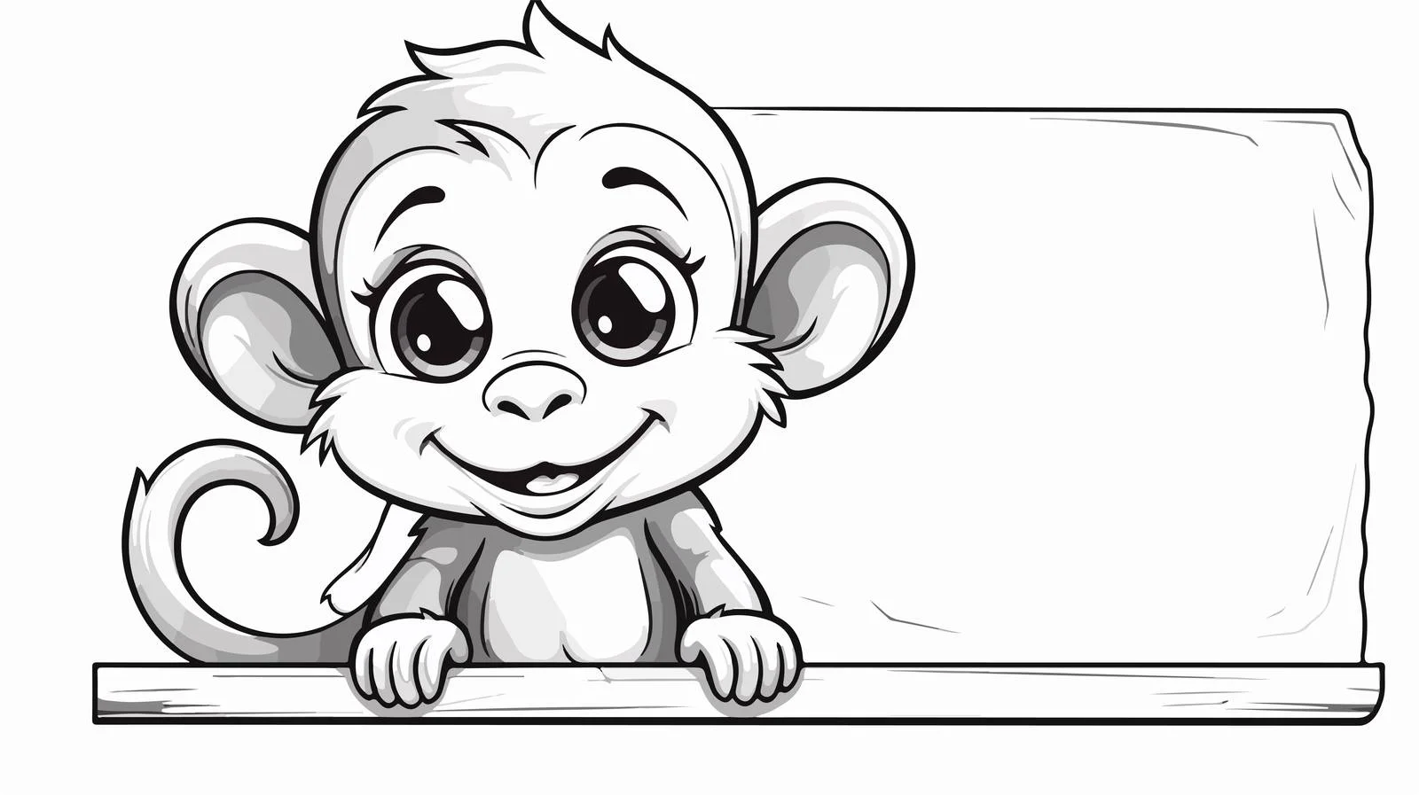 Humorous Cartoon Monkey Illustration — free download from Dotvec