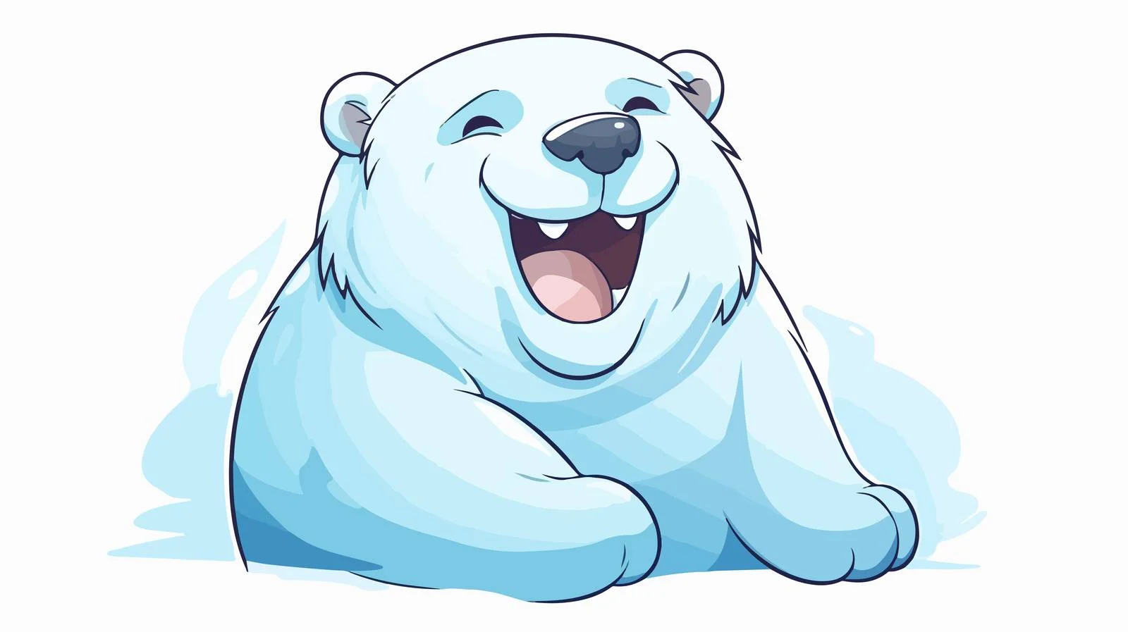 Chilled Bear Cartoon Sketch — free download from Dotvec