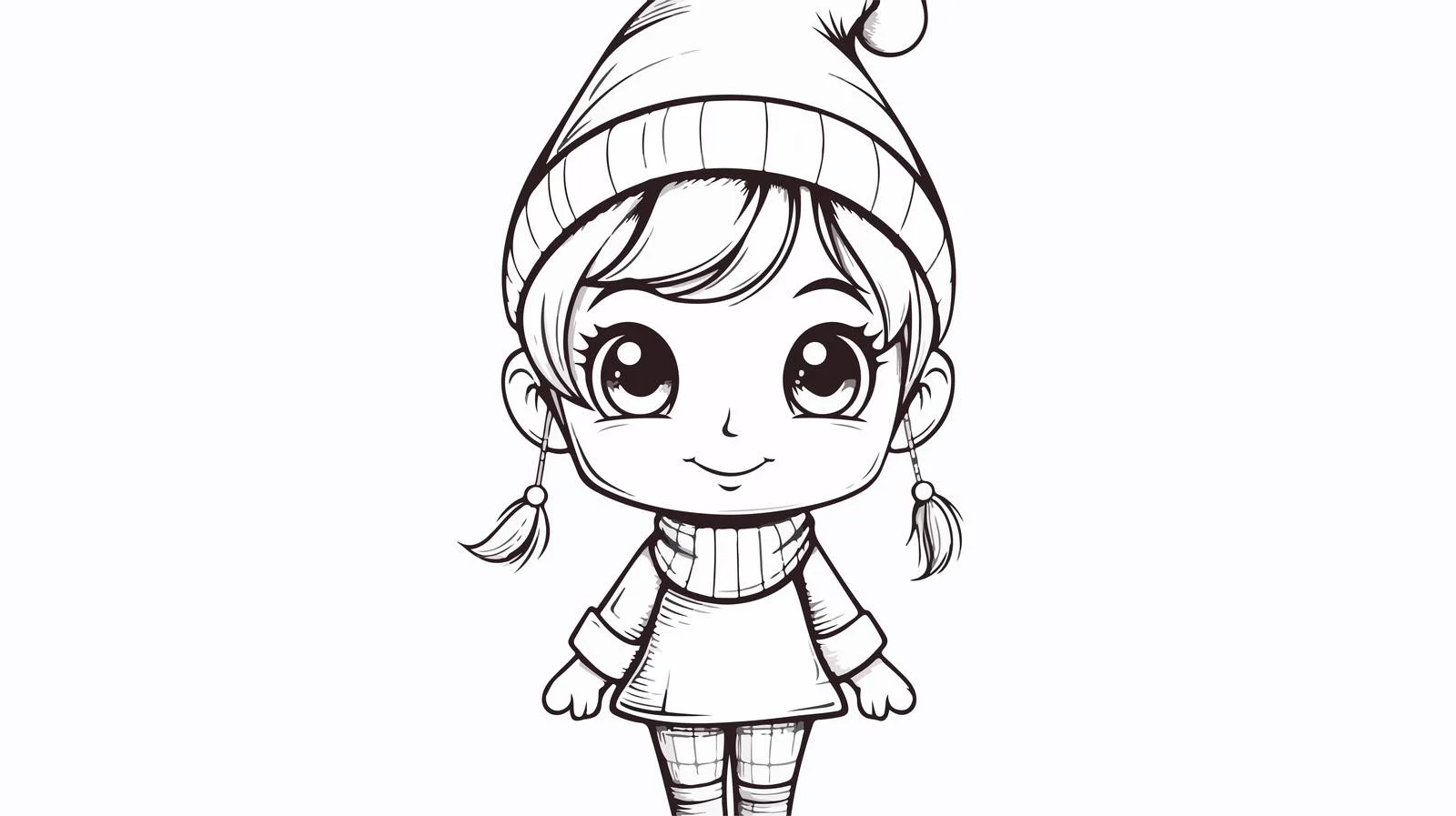 Cheerful Cartoon Elf Illustration — free download from Dotvec
