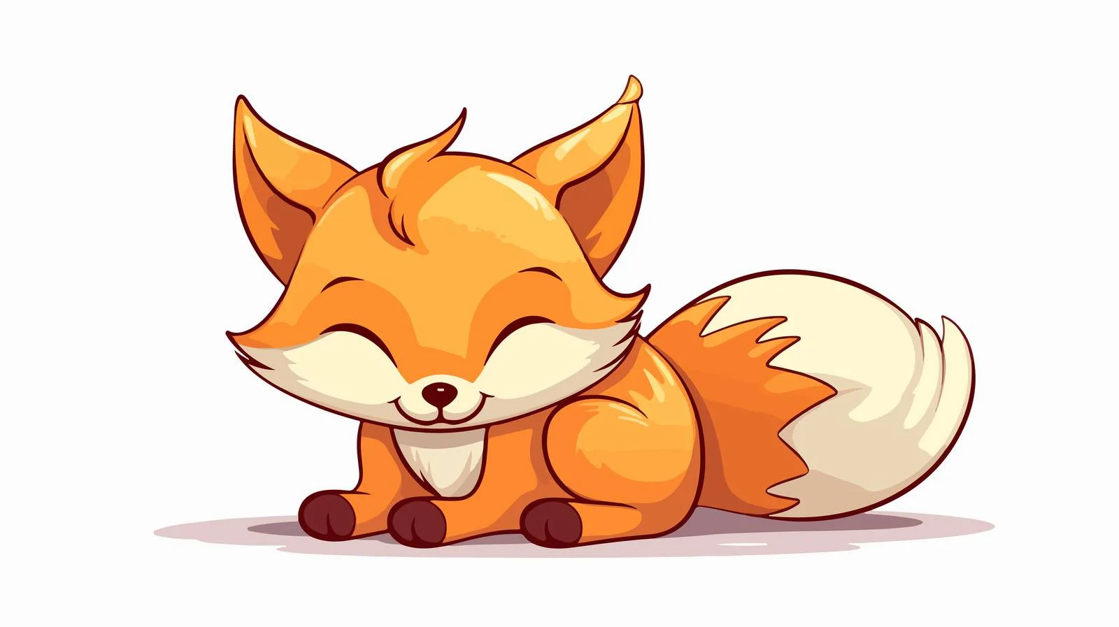 Chilly Cartoon Fox Illustration — free download from Dotvec