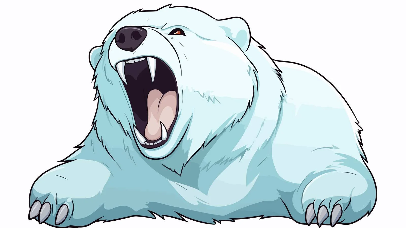 Chilled Bear Cartoon Illustration — free download from Dotvec