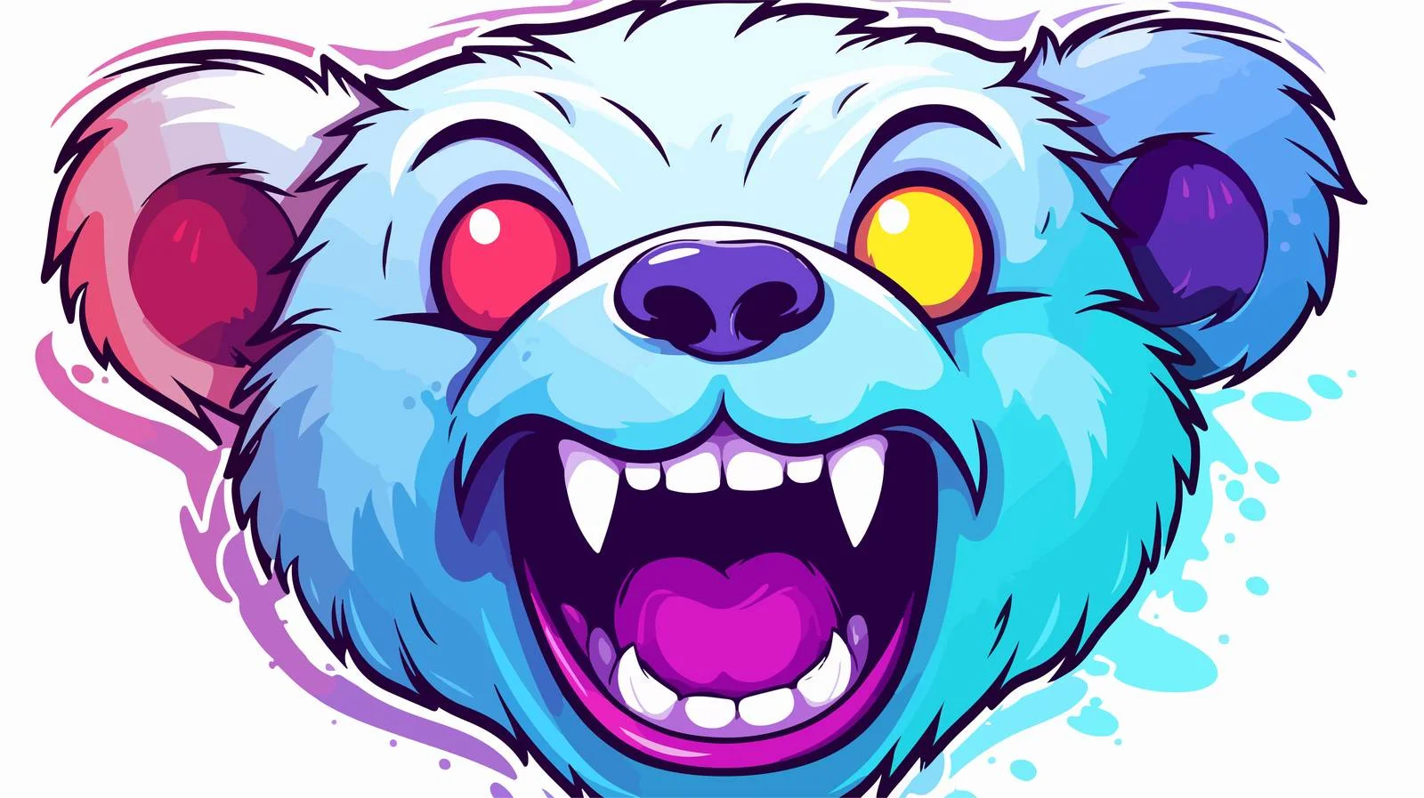 Cheerful Teddy Bear Illustration — free download from Dotvec