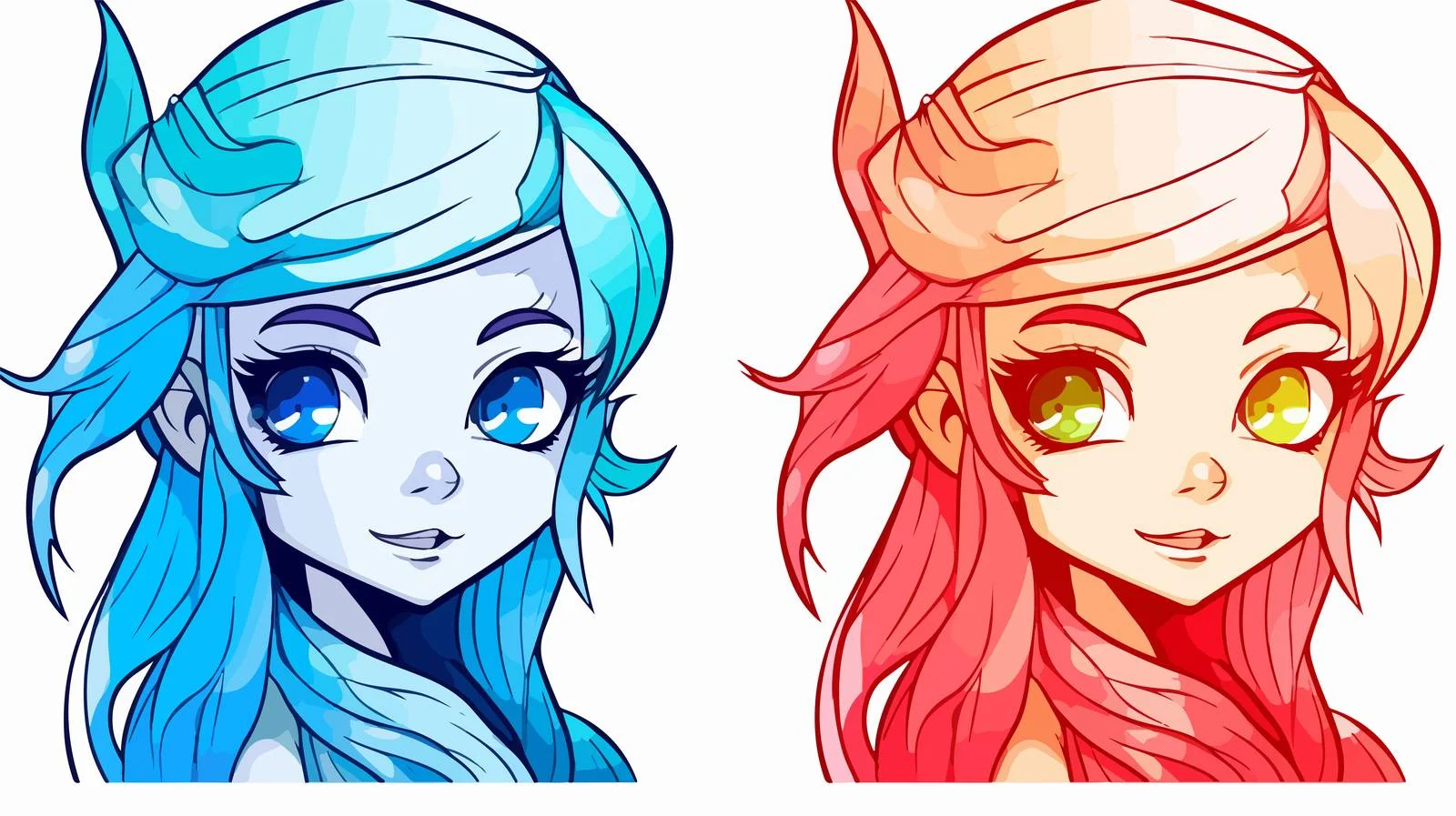 Elegant Cartoon Elf Sketch — free download from Dotvec