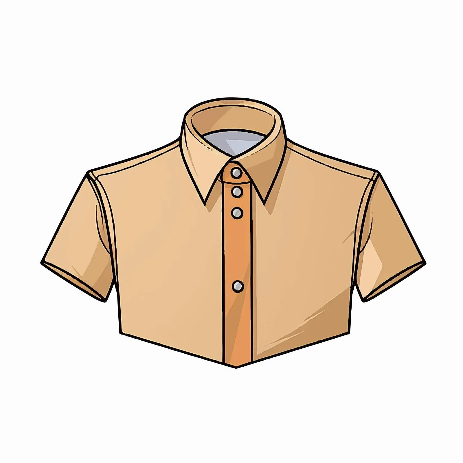 Cartoon Collar Shirt Vector Illustration — free download from Dotvec