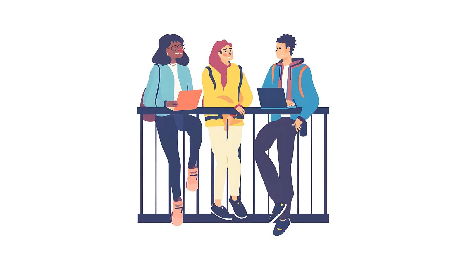 Collaborative Balcony Brainstorming Session — free download from Dotvec