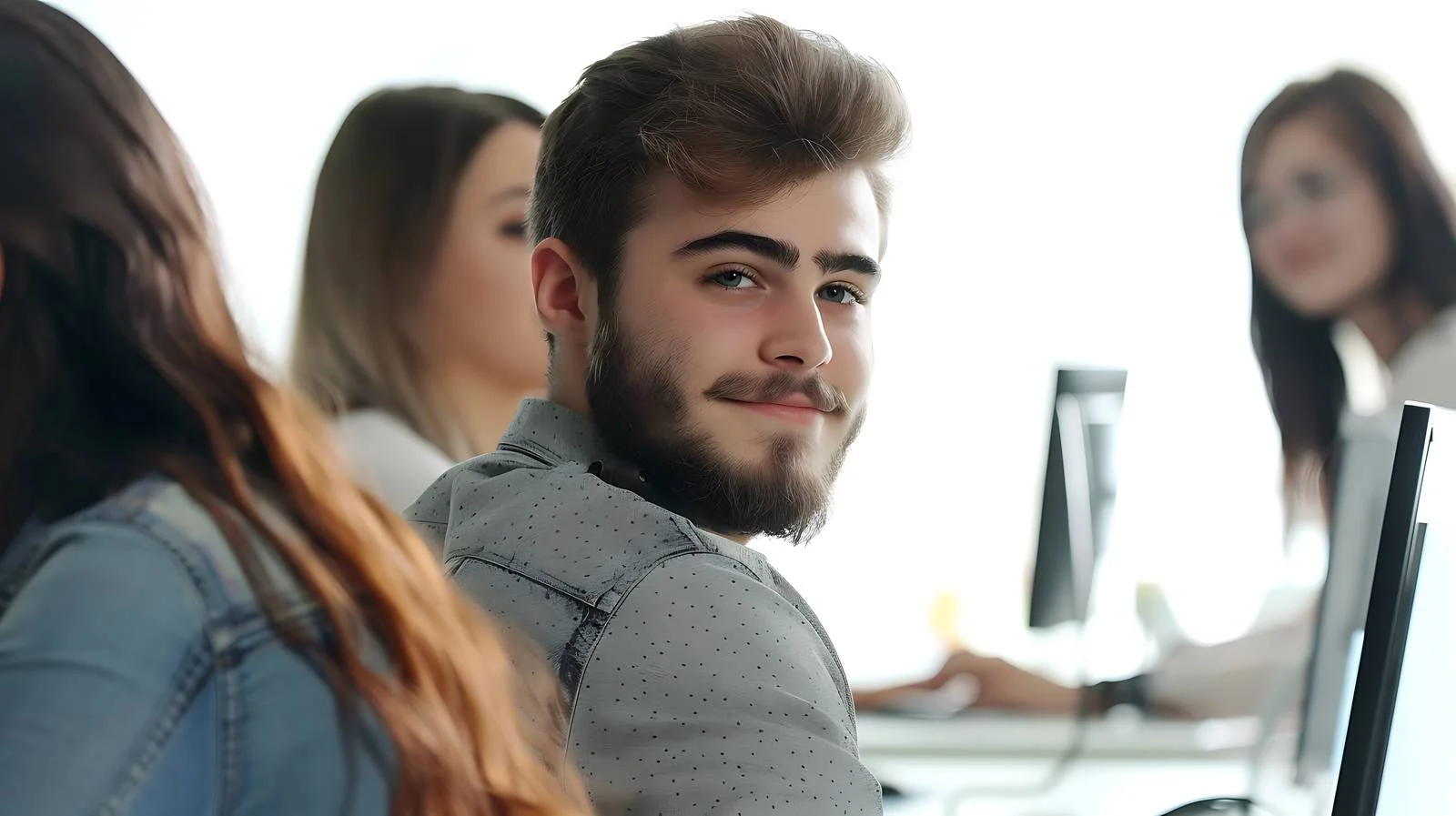 Workplace Collaboration Scene — free download from Dotvec