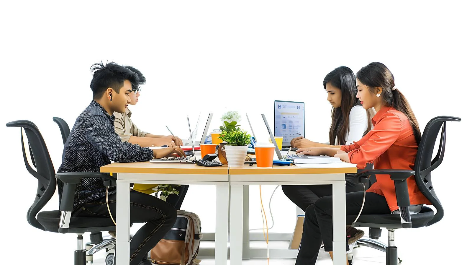 Professional Office Collaboration Scene — free download from Dotvec