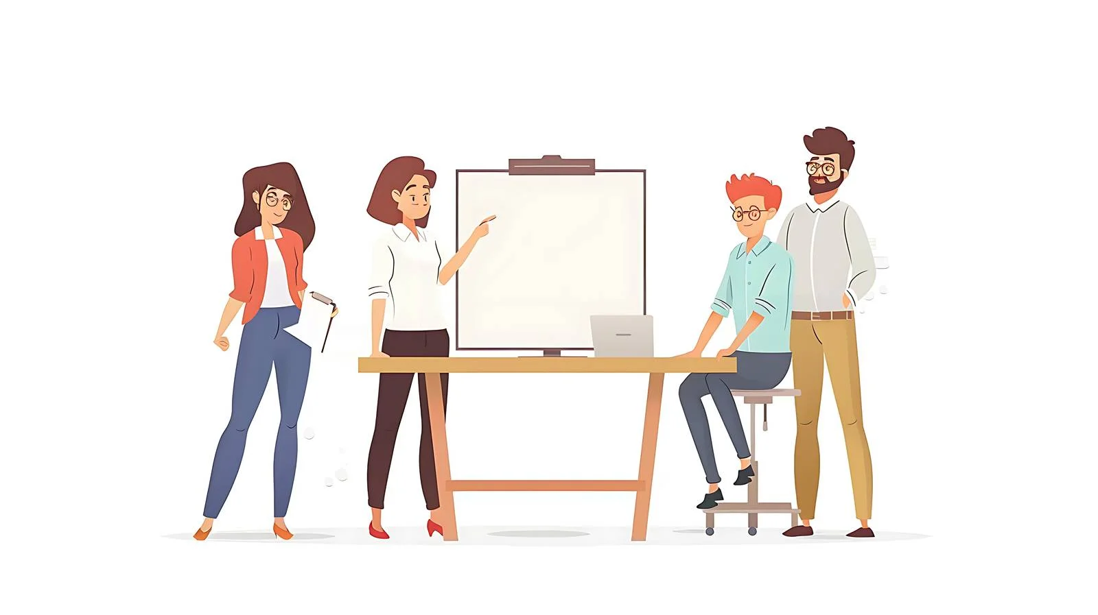 Team Collaboration in Office Setting — free download from Dotvec