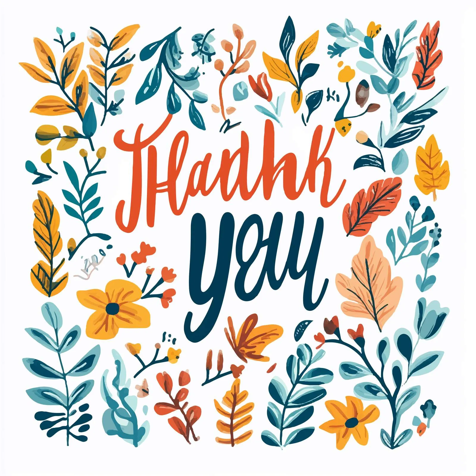 Creative Thank You Lettering Compositions Collection – free grateful image from Dotvec