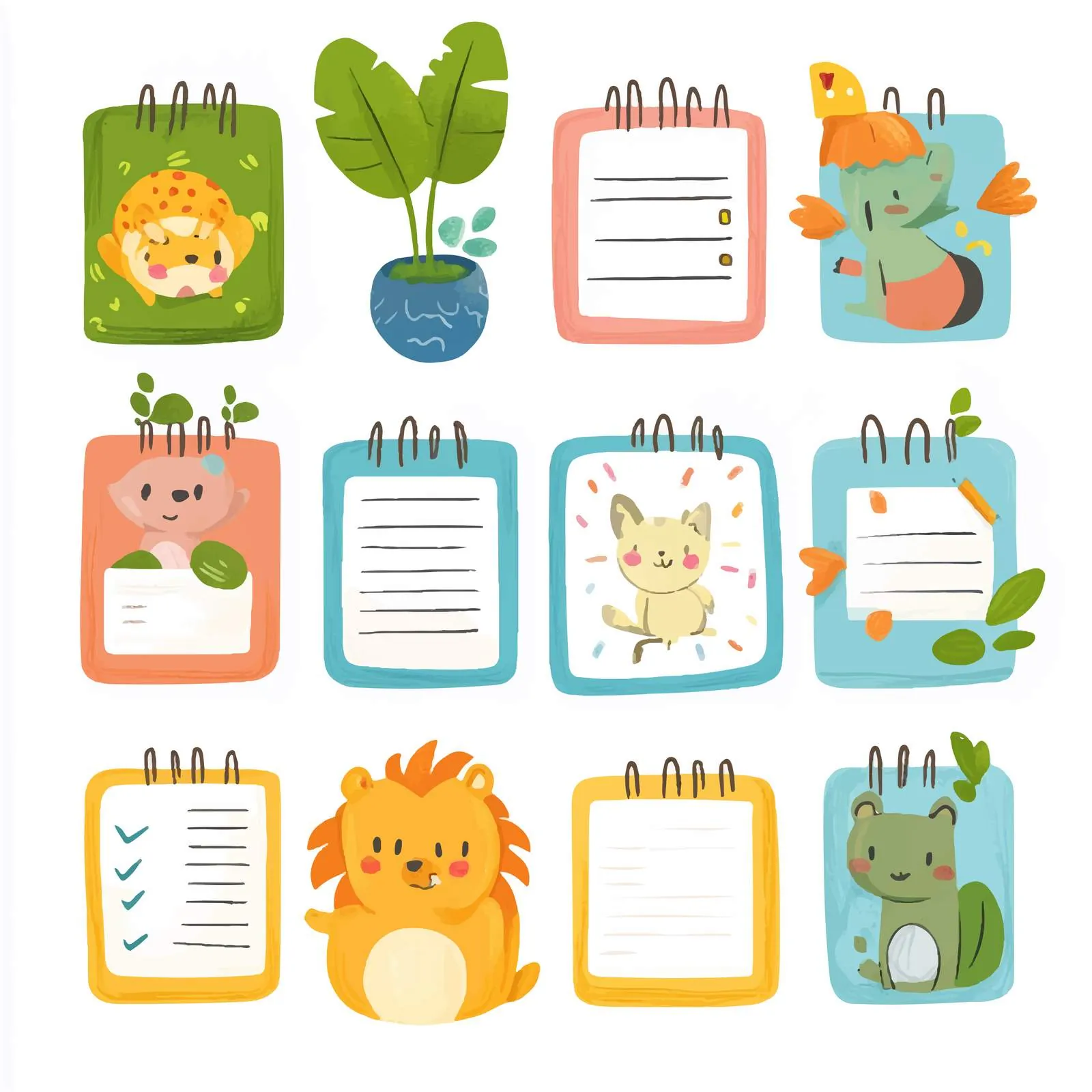 Cute Childish Appointment Notebook Page Vector — free download from Dotvec
