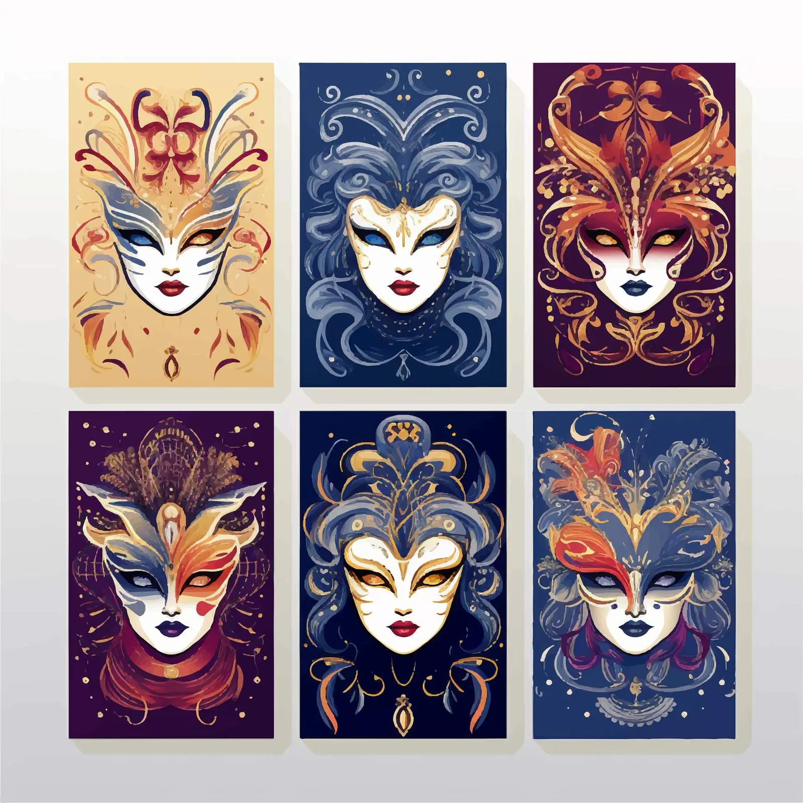 Decorative Card Party Invitation Flyer Collection — free download from Dotvec