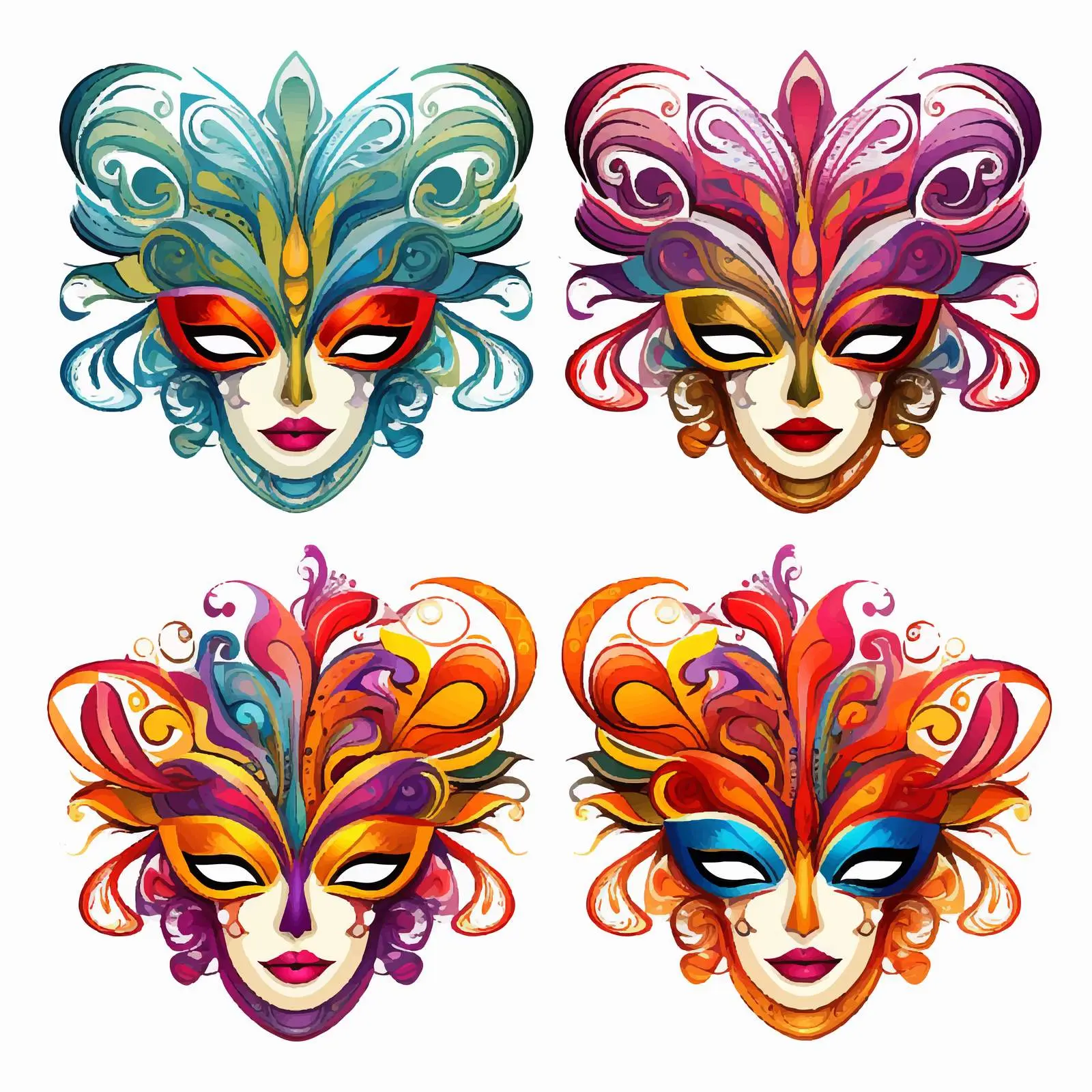 Decorative Card Party Invitation Flyer Collection — free download from Dotvec