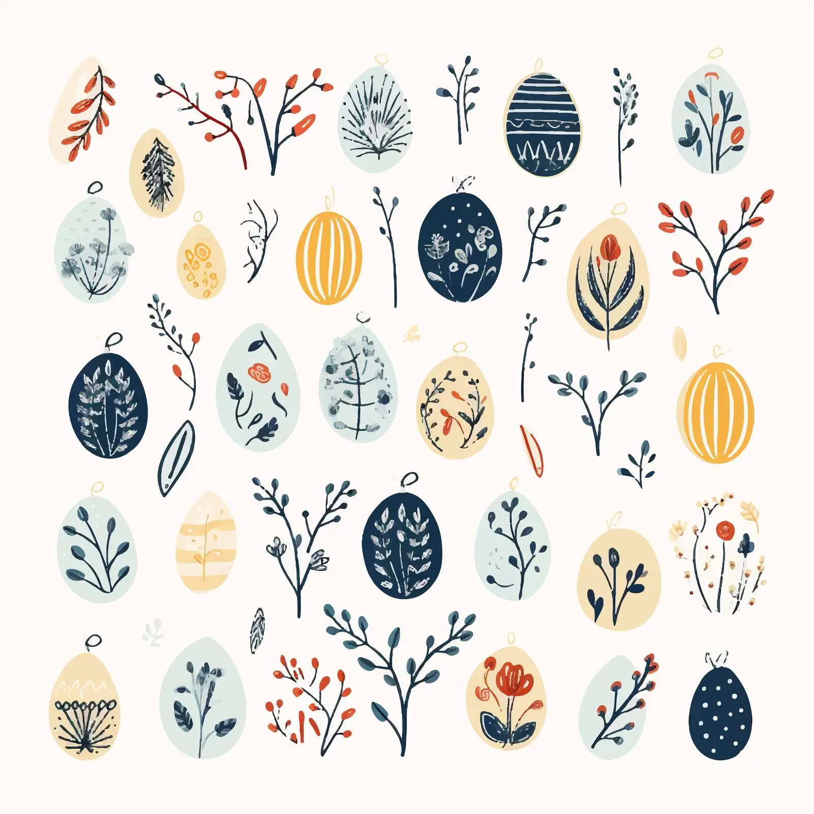 Handwritten Easter Letterings in Cursive Style — free download from Dotvec