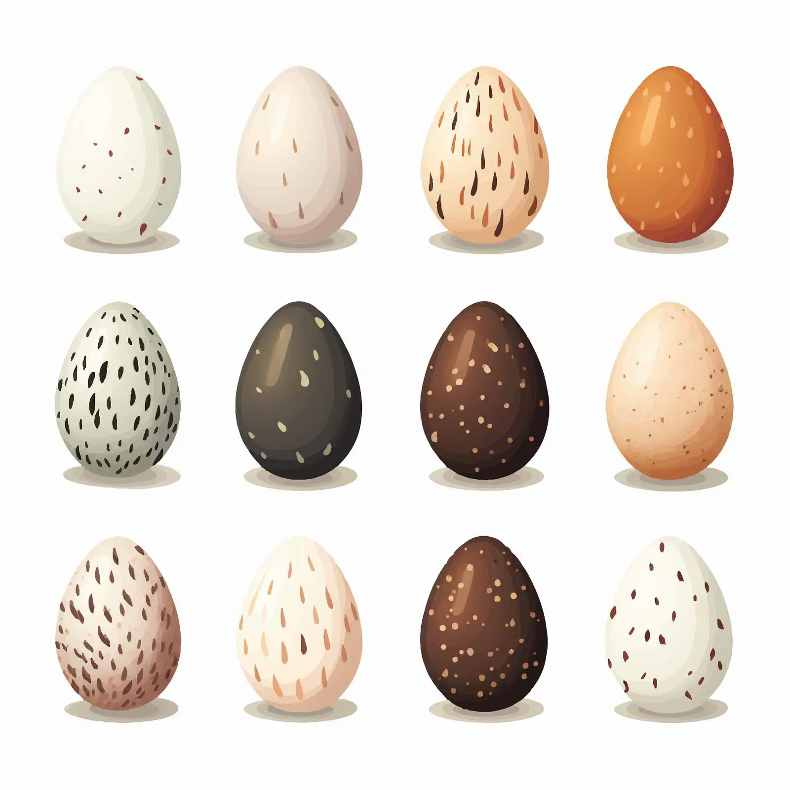 Farm Bird Eggs Collection Vectors — free download from Dotvec
