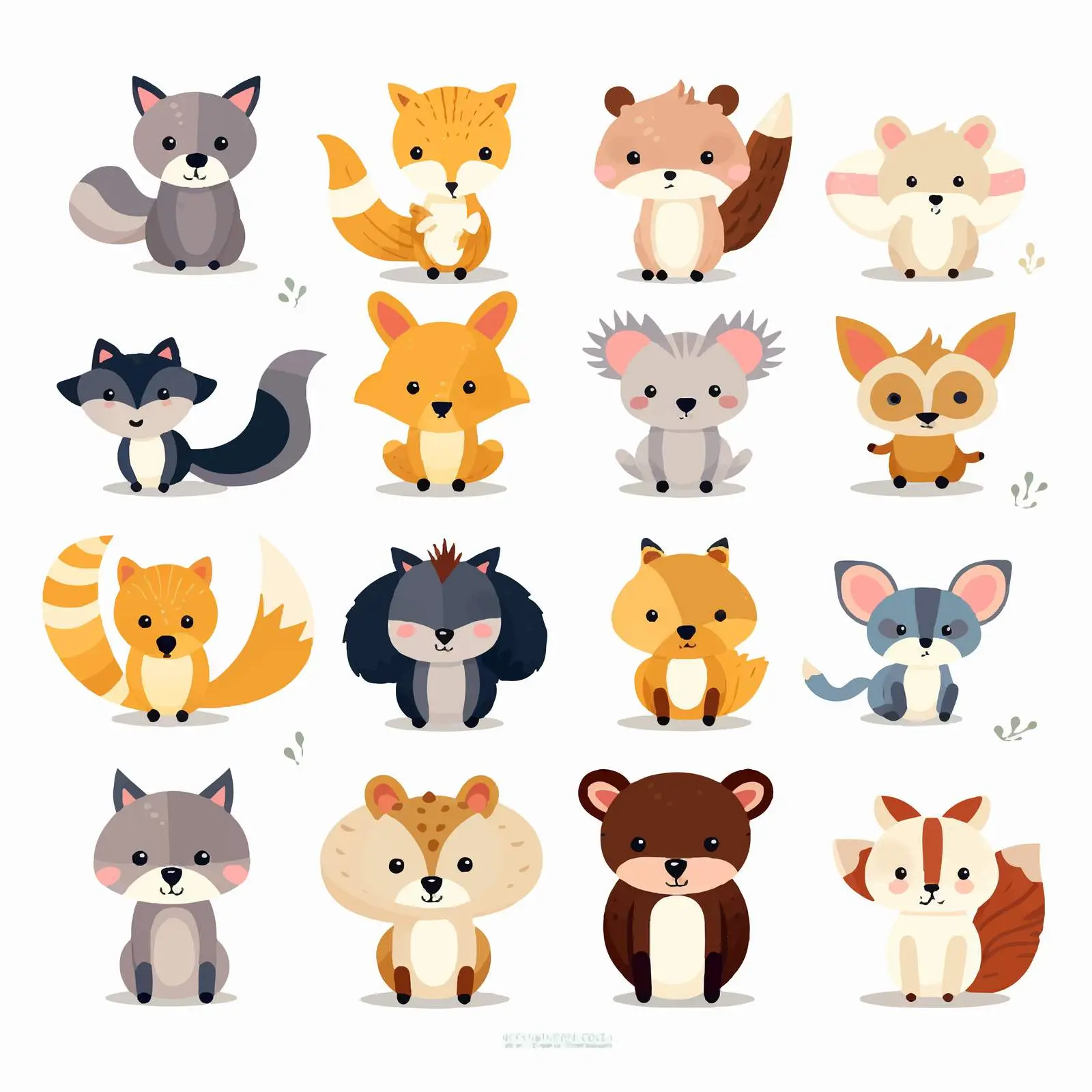Funny and Adorable Animal Vector Collection — free download from Dotvec
