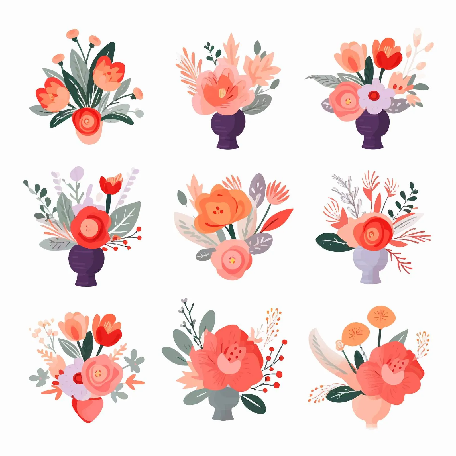 Floral Greeting Card and Postcard Templates Collection — free download from Dotvec