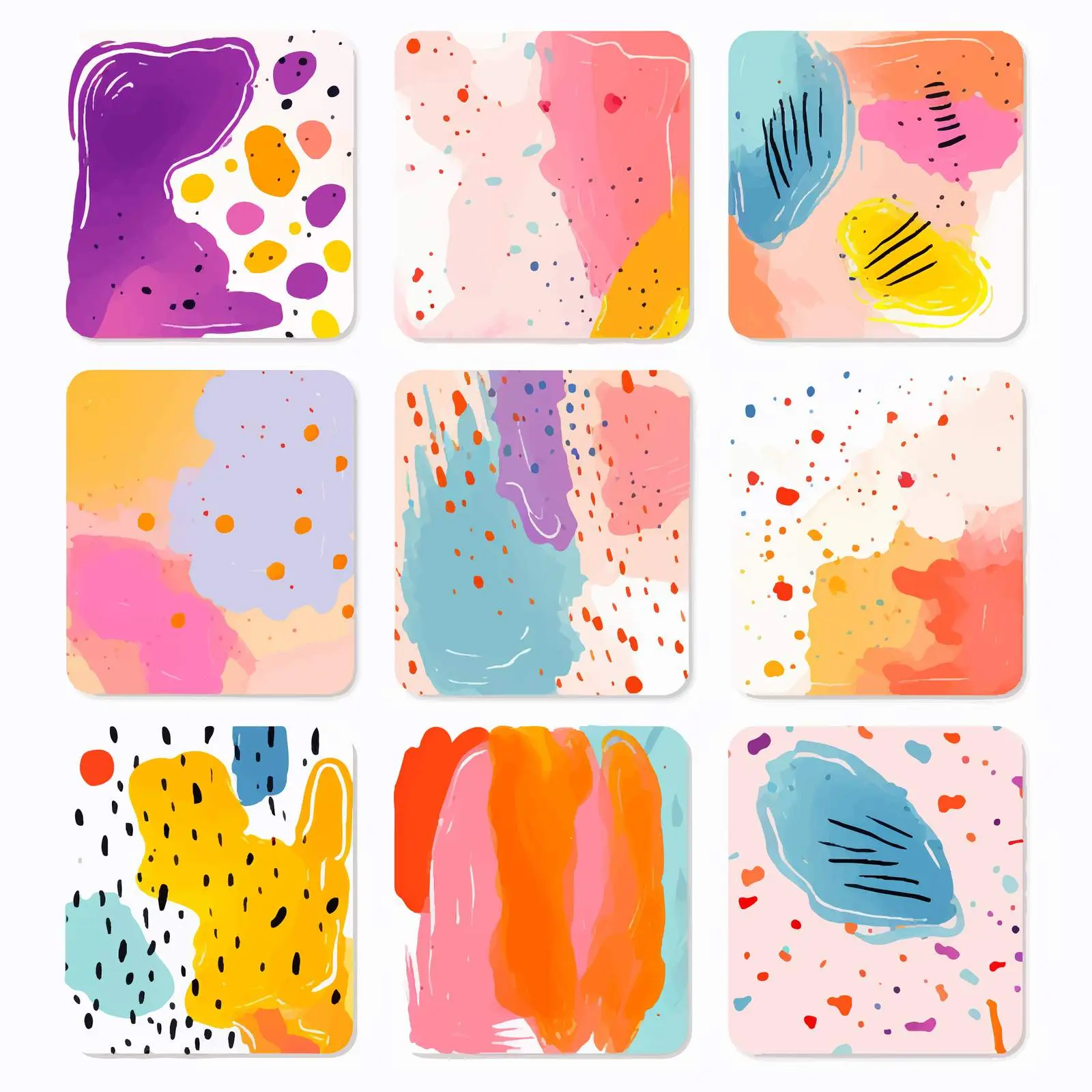 Greeting Card and Postcard Template Collection — free download from Dotvec