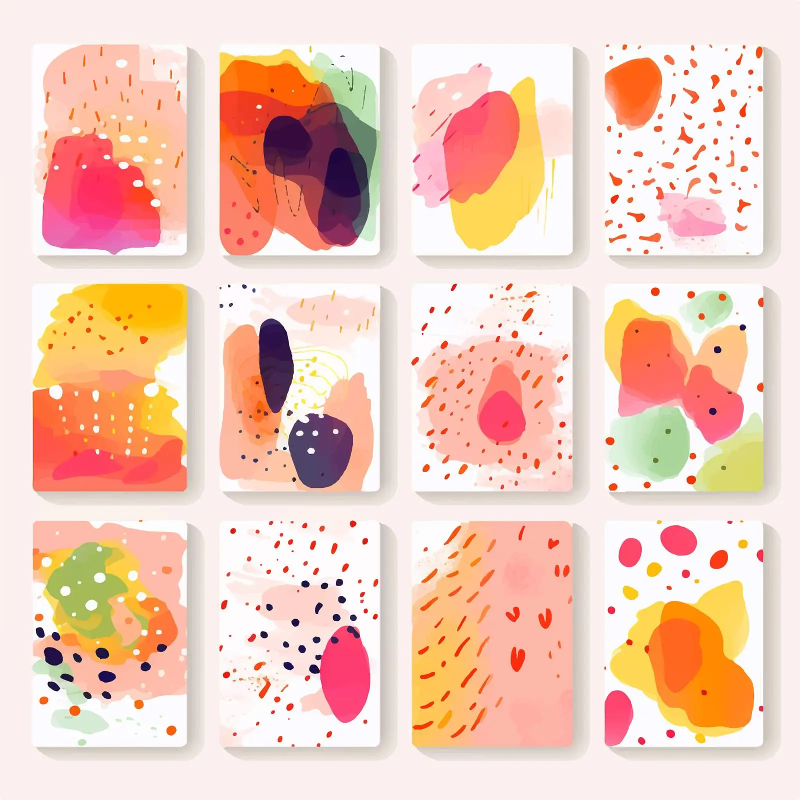 Diverse Greeting Card and Postcard Templates Collection — free download from Dotvec