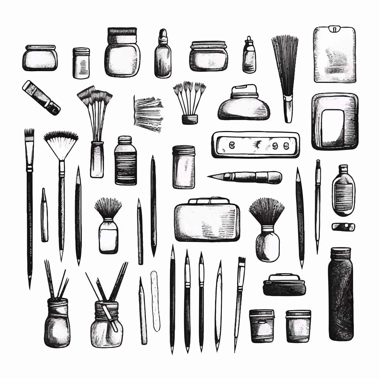 Hand-Drawn Stationery and Writing Utensils Collection — free download from Dotvec