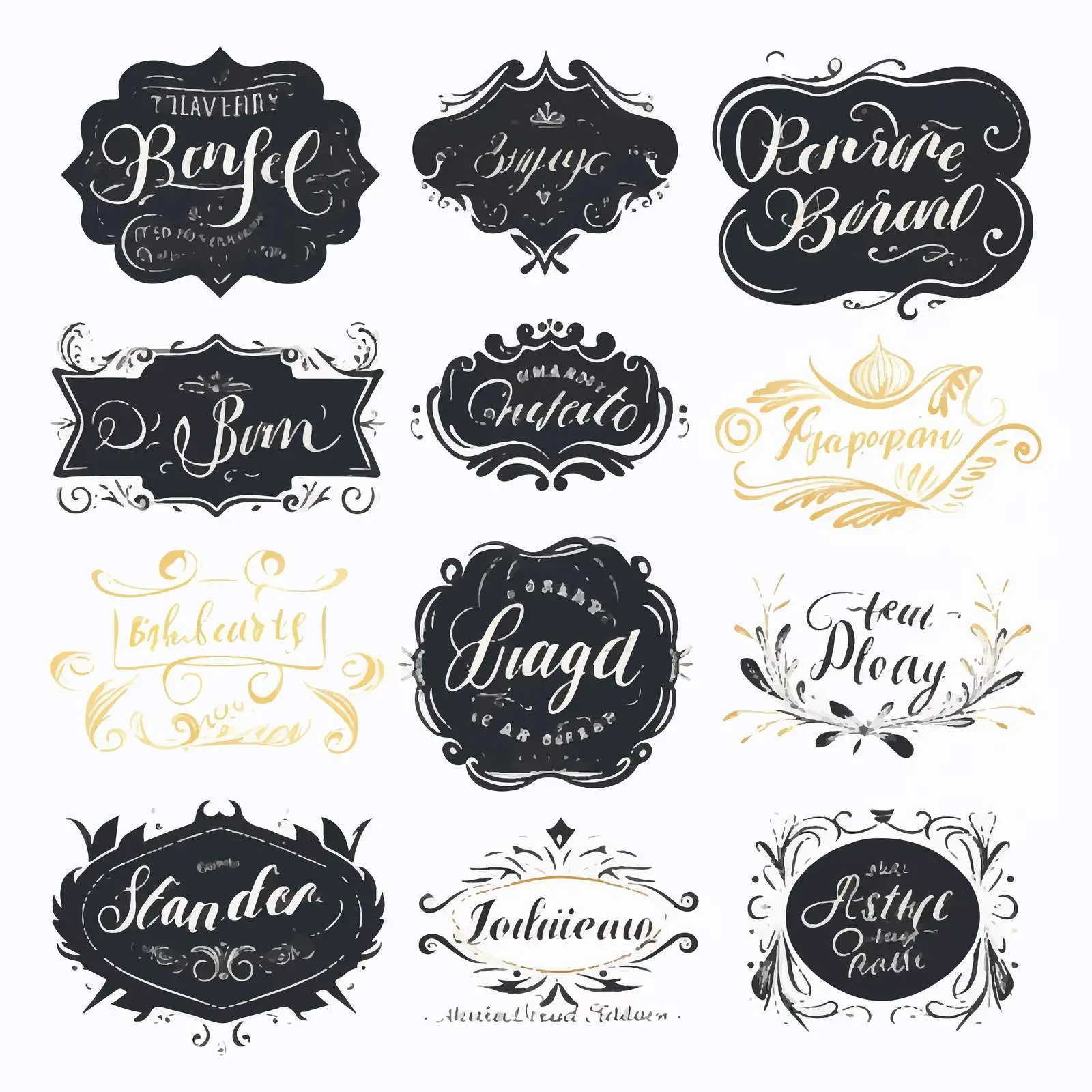 Handmade Inscriptions for Labels and Tags – free printable tags image from Dotvec