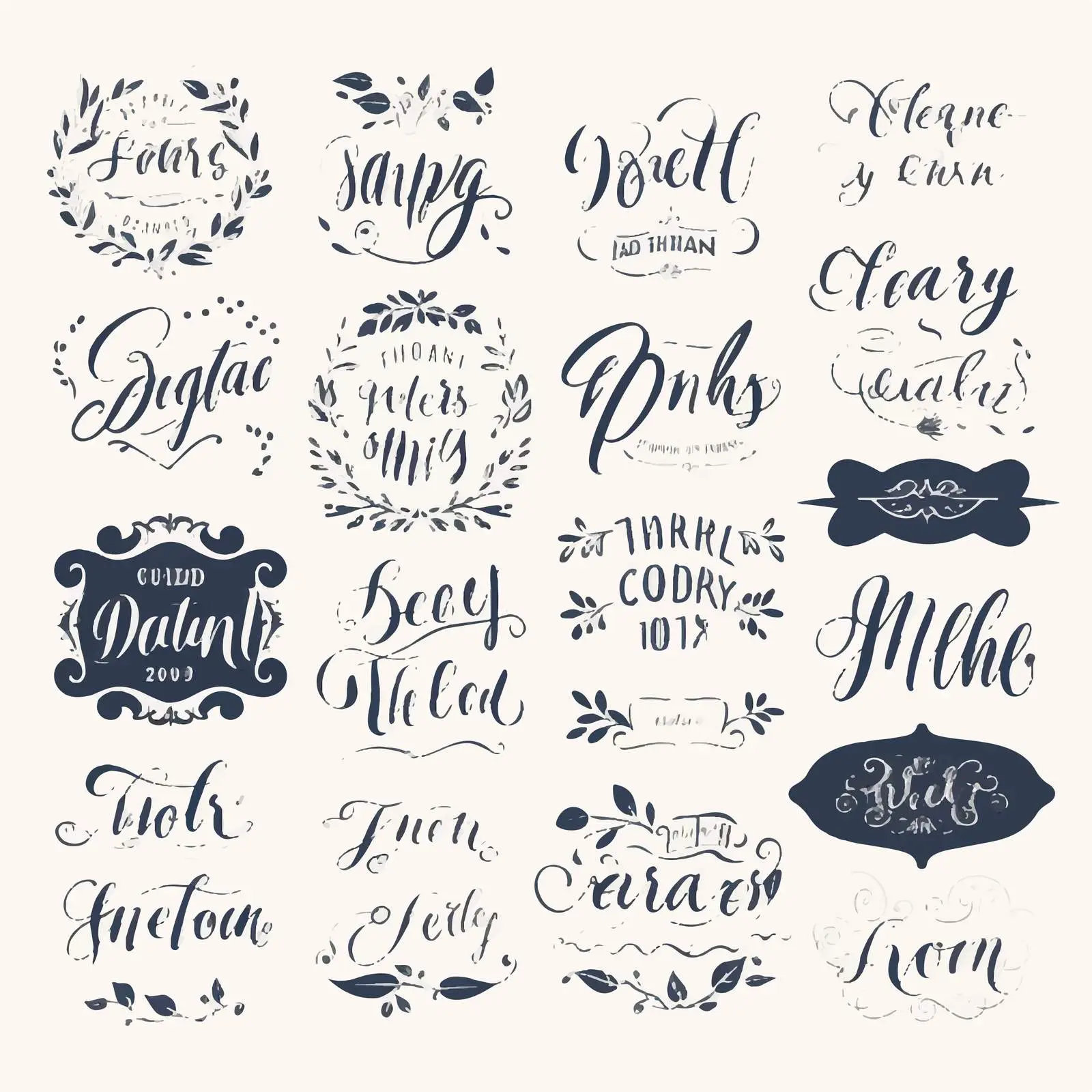 Handmade Inscriptions for Labels and Tags — free download from Dotvec