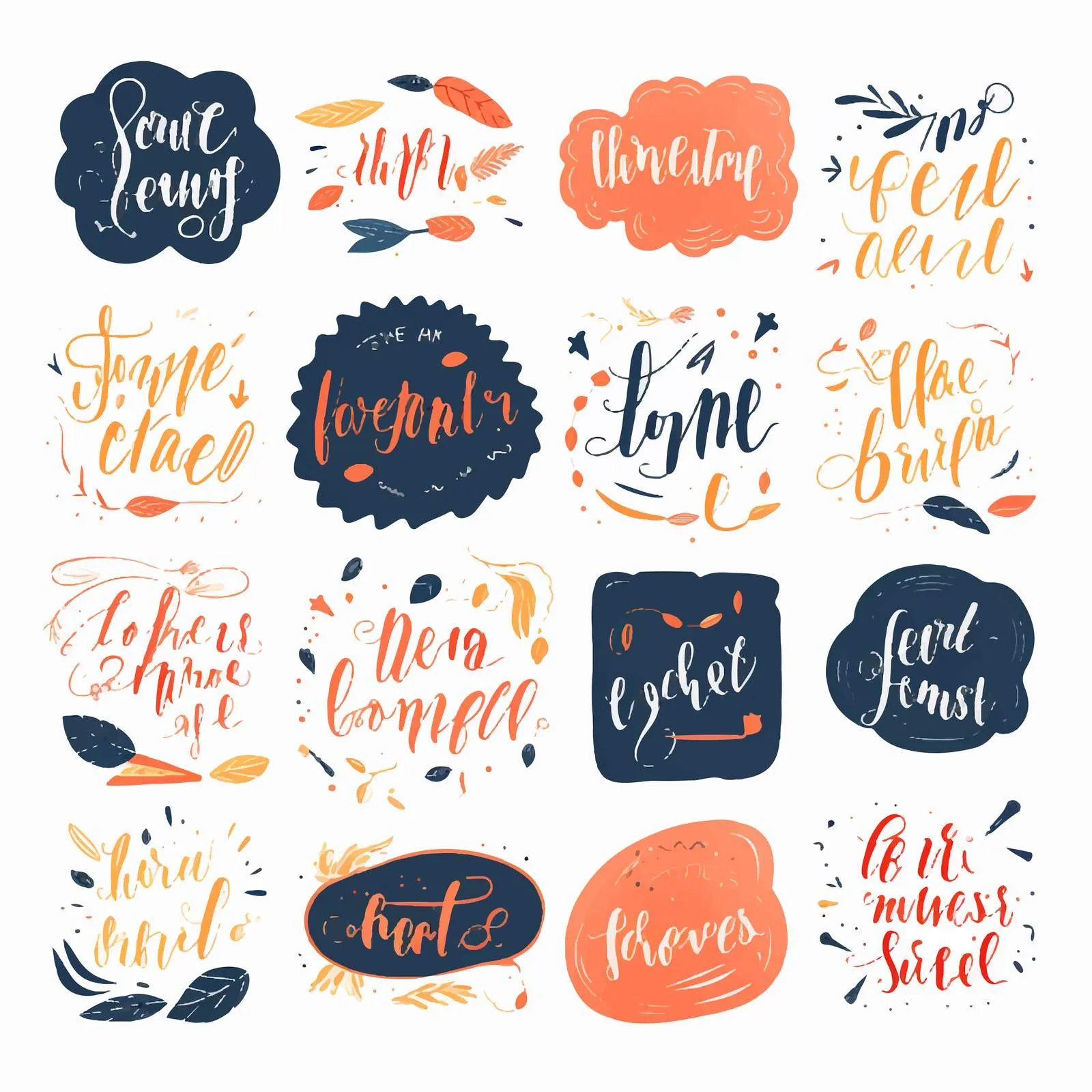 Handmade Inscriptions for Labels and Tags — free download from Dotvec