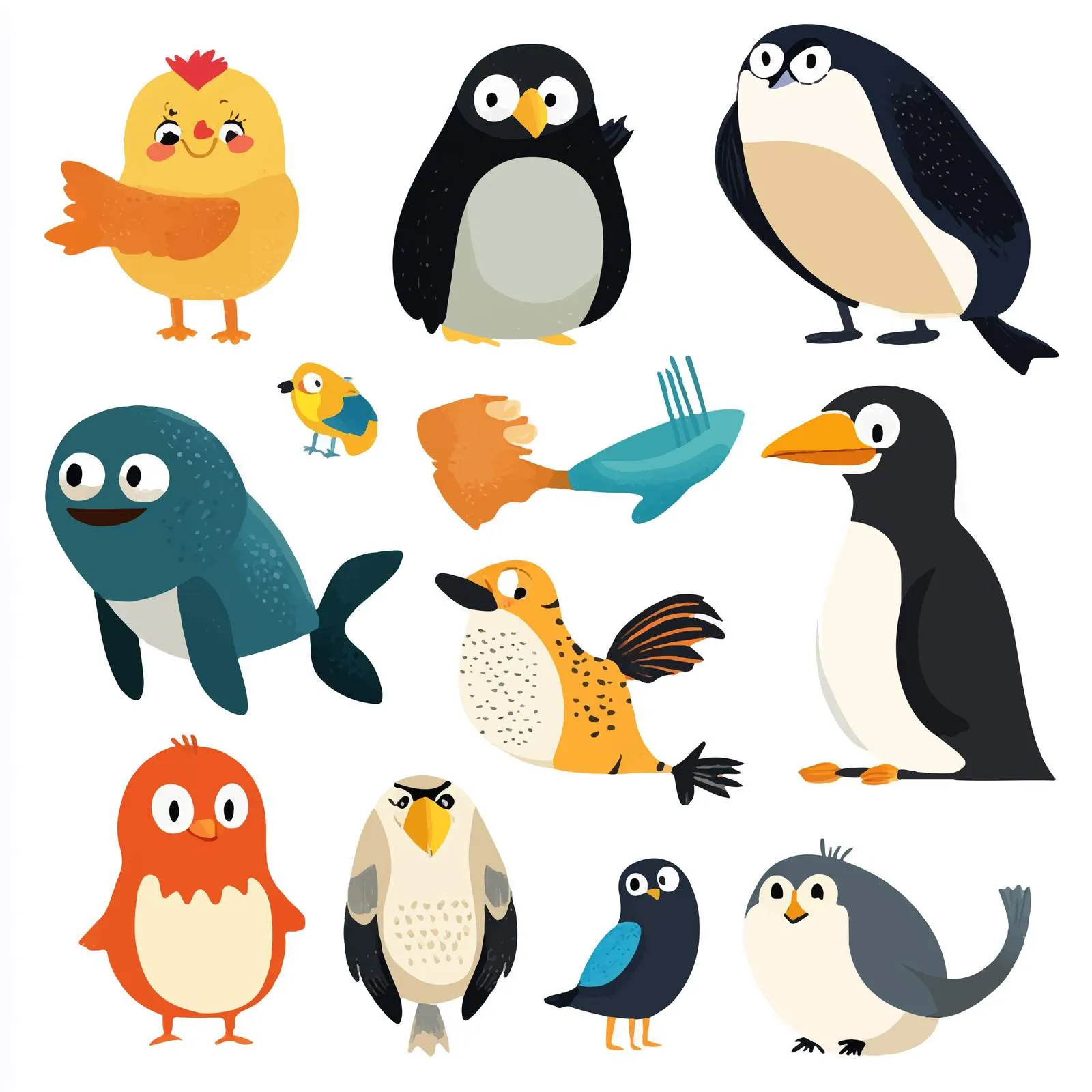 Happy Parent and Baby Wild Animal Vectors — free download from Dotvec