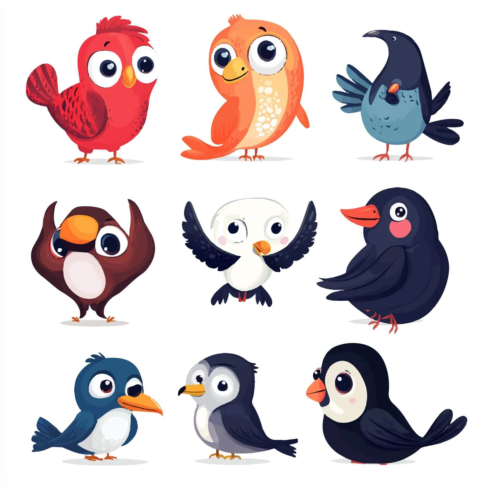 Cheerful Parent and Baby Wild Animals Illustration — free download from Dotvec