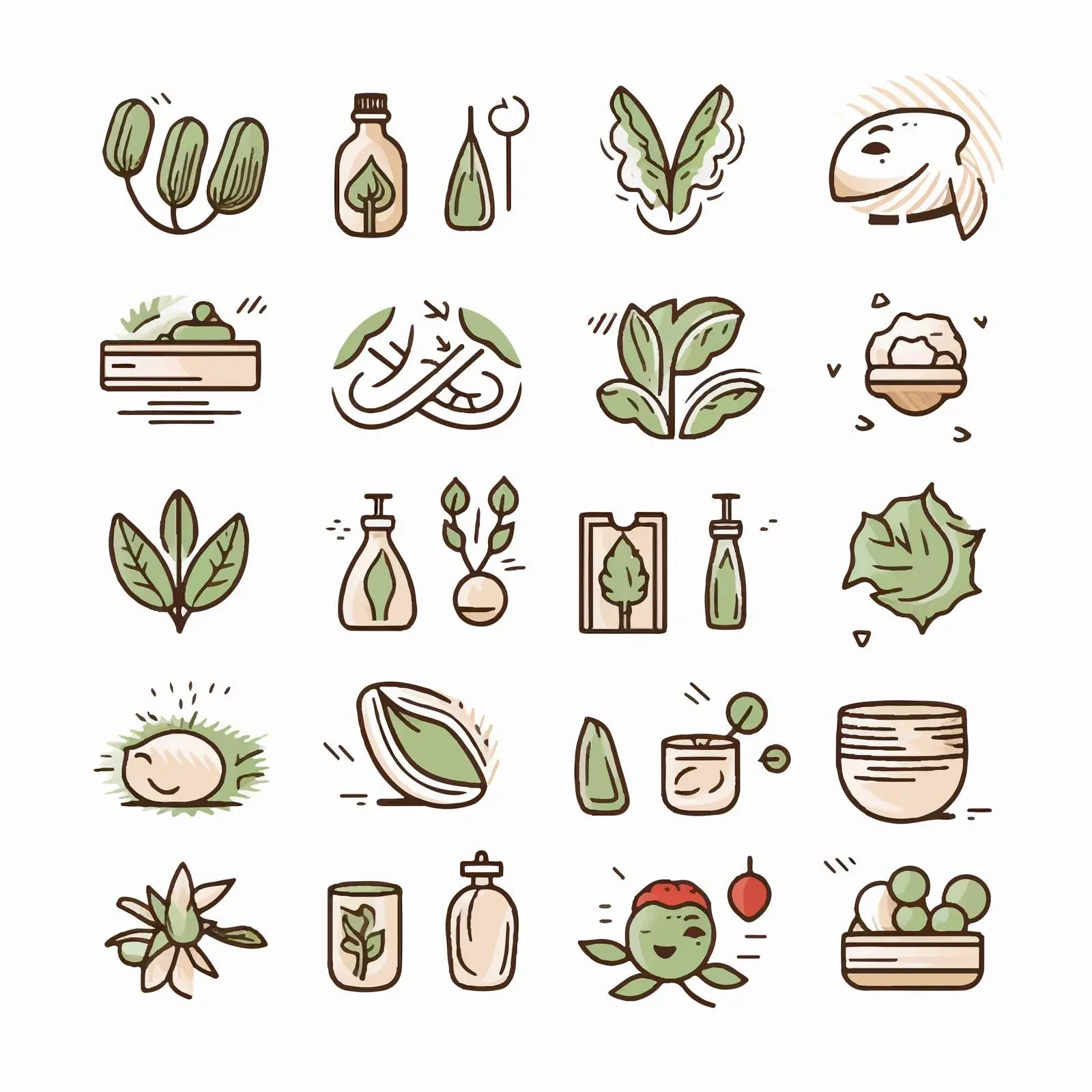 Eco-Friendly Linear Symbols and Badges — free download from Dotvec