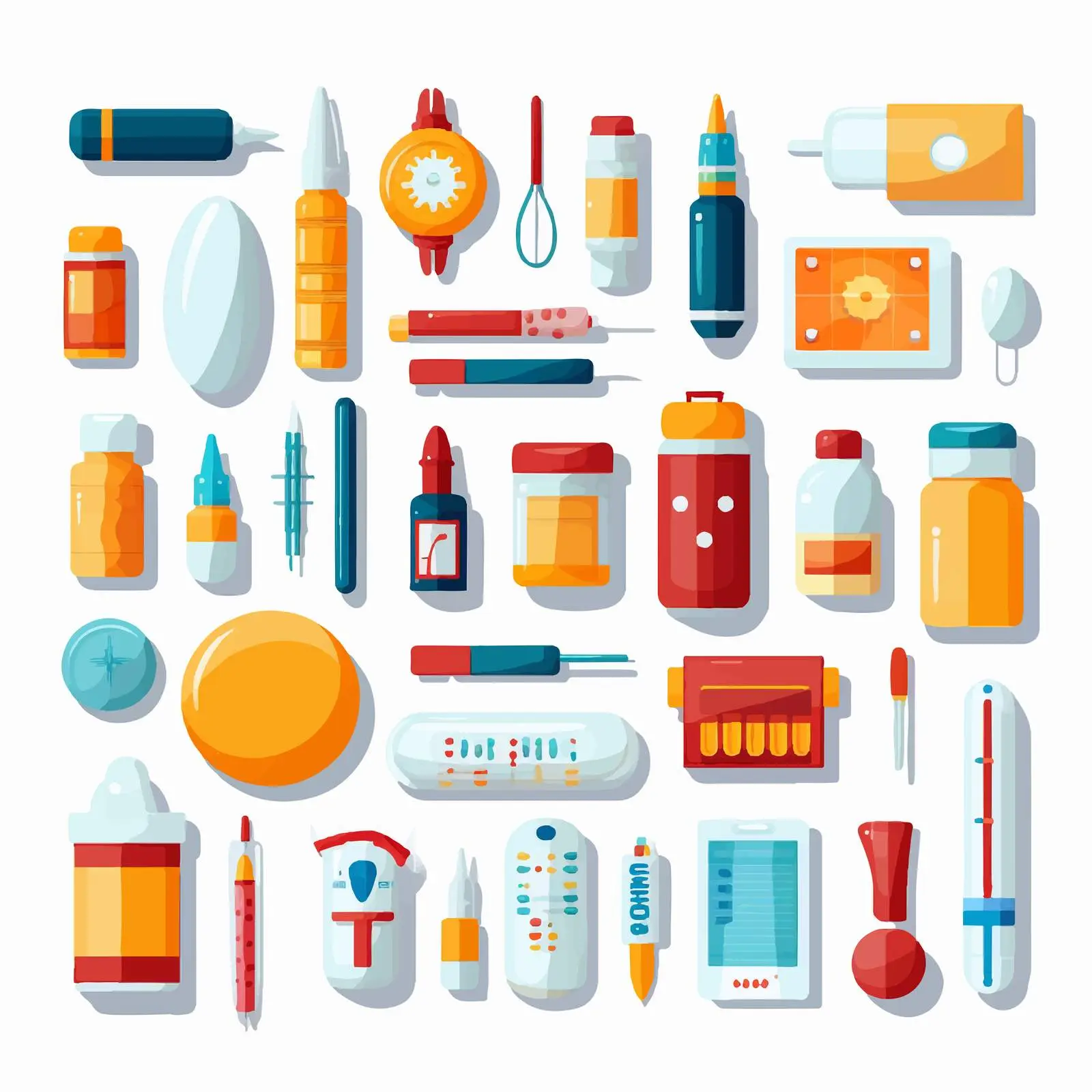 Collection of Medical Tools and Medications — free download from Dotvec