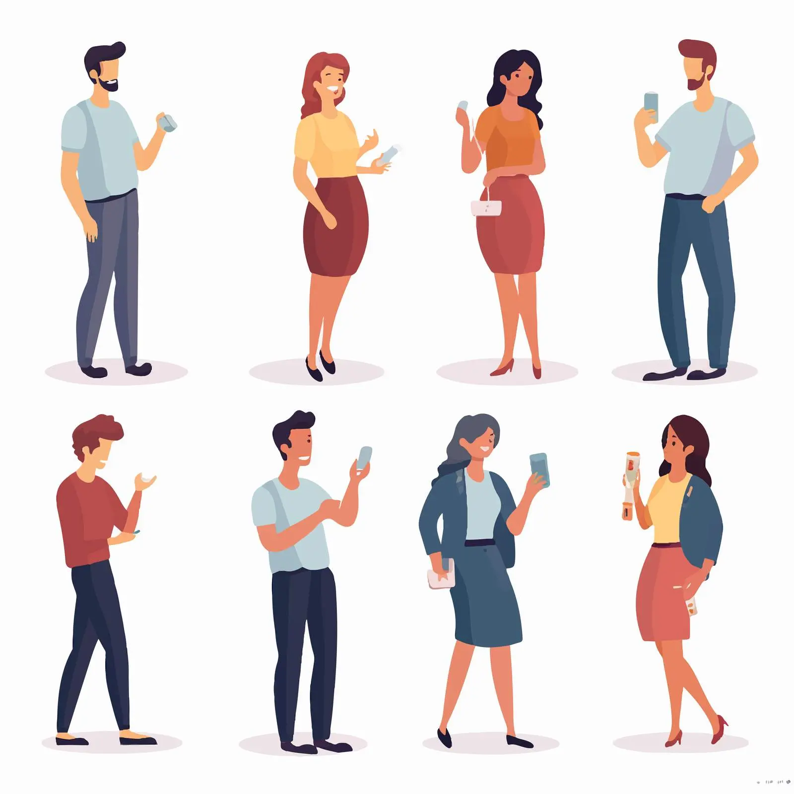 Men and Women Engaged in Conversation — free download from Dotvec