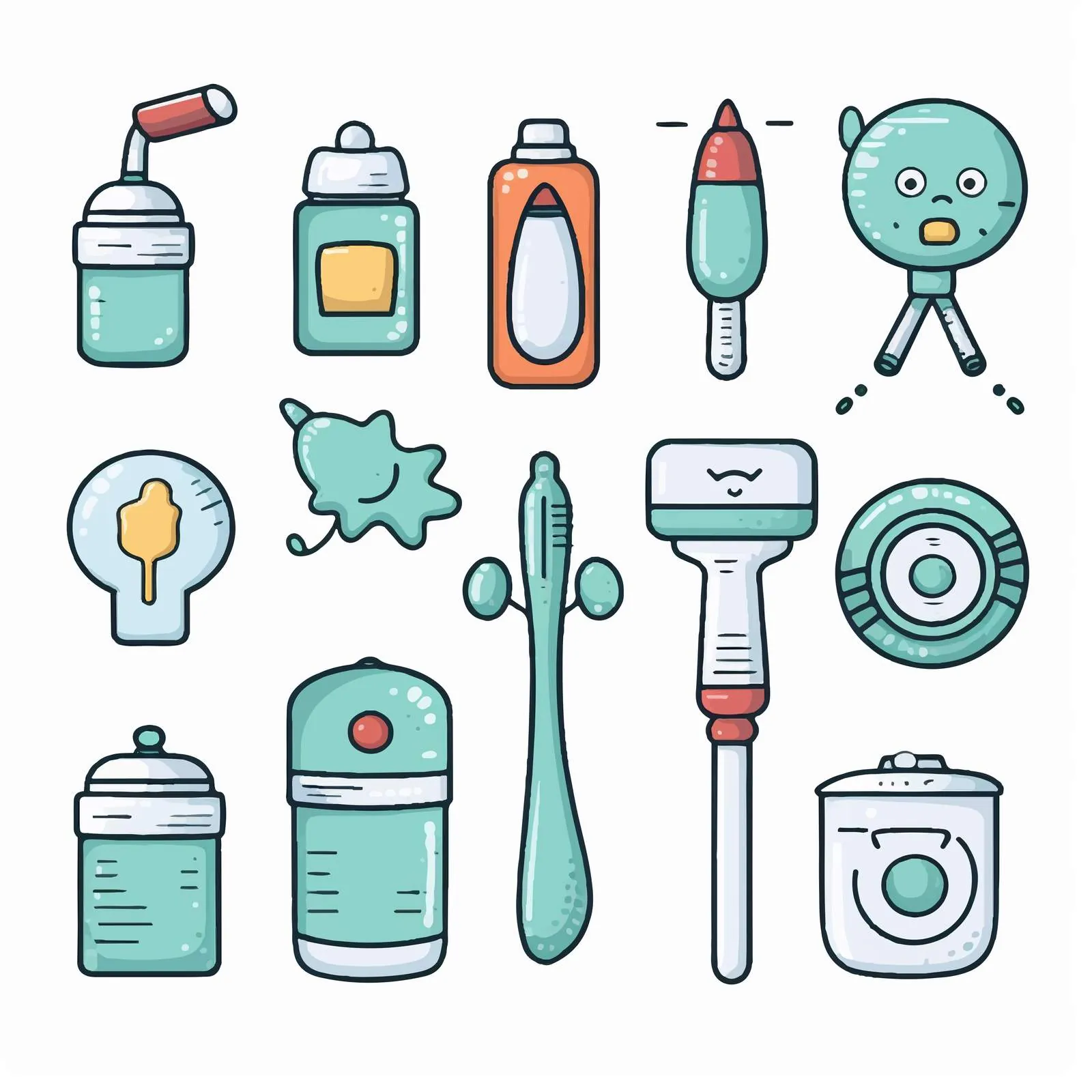 Newborn Baby Care Products Collection — free download from Dotvec