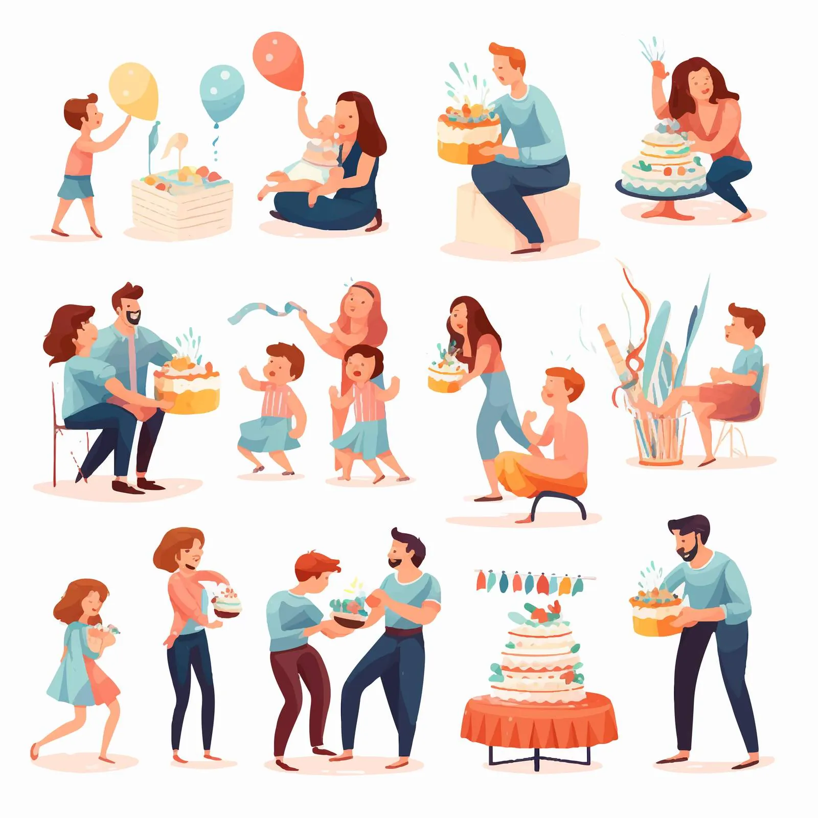 Celebrating a Baby's First Birthday with Loved Ones – free milestones image from Dotvec