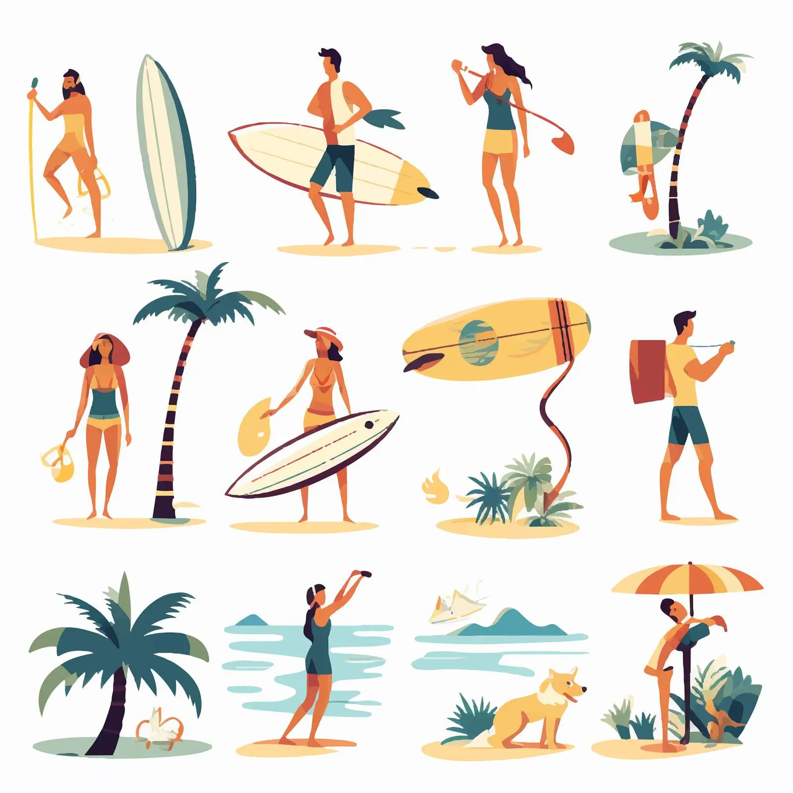 People Enjoying Summer Outdoor Activities — free download from Dotvec