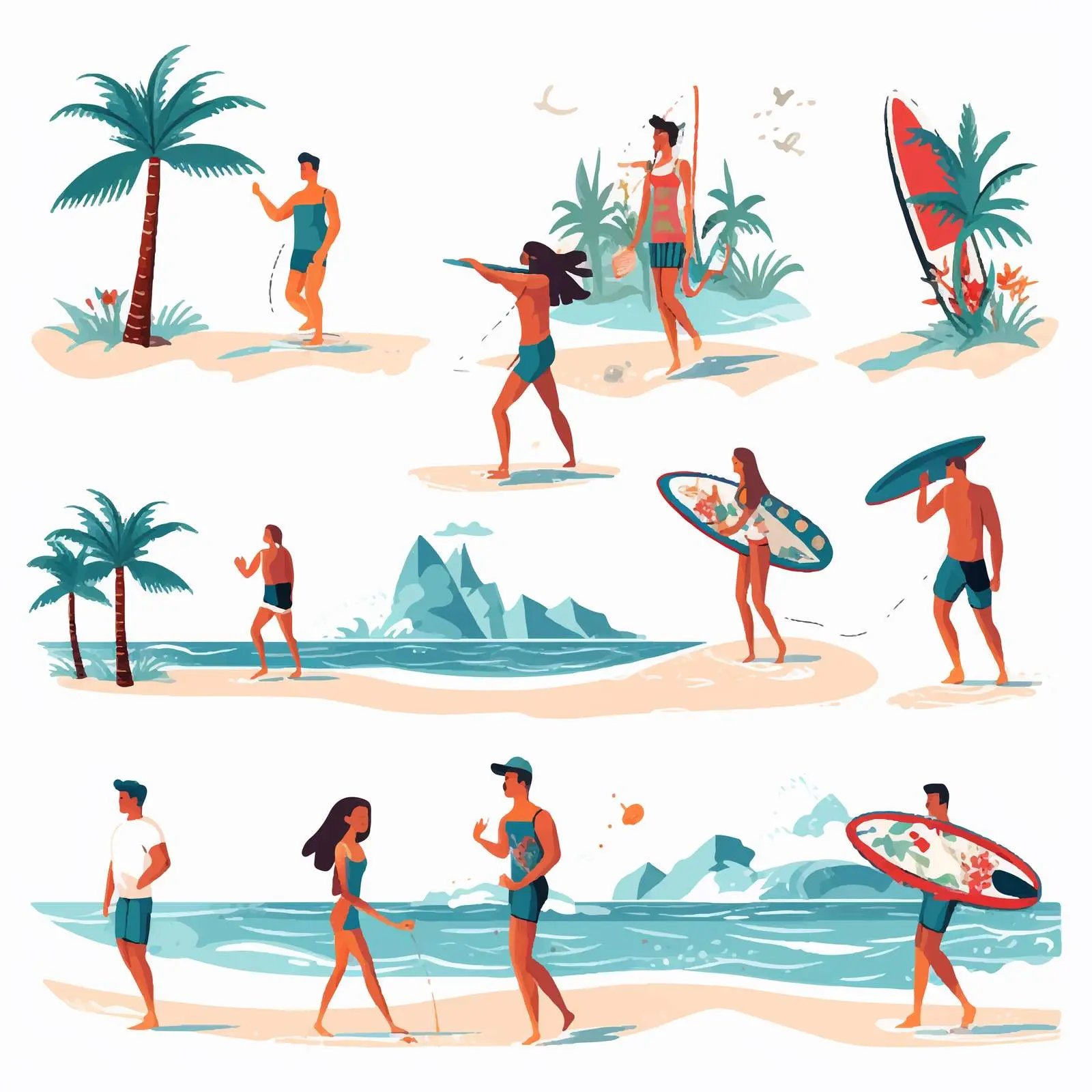People Enjoying Summer Outdoor Activities — free download from Dotvec
