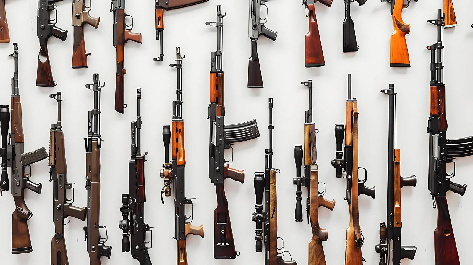 Assorted Firearms Displayed on Wall – free rifle image from Dotvec