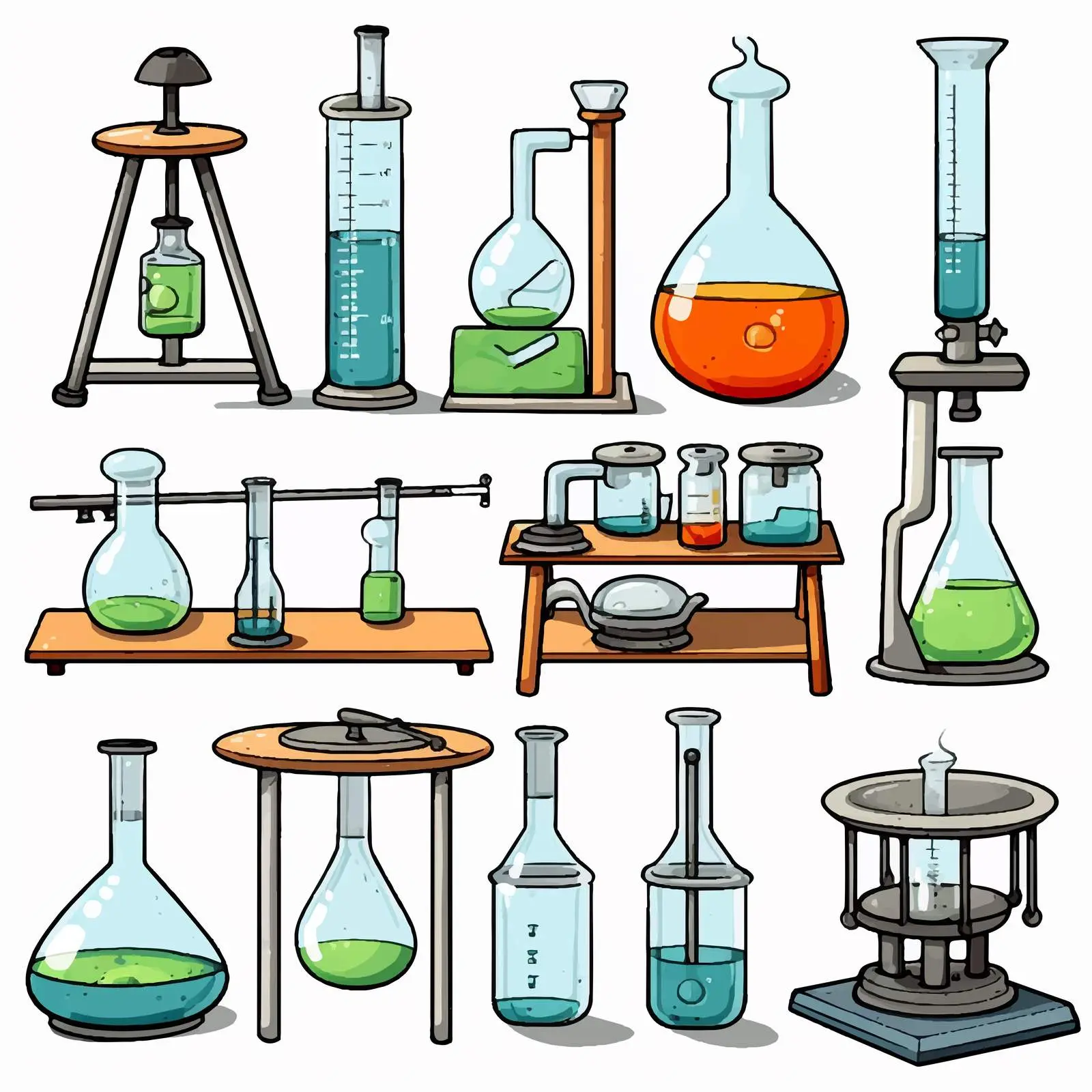 Science Lab Equipment Vector Illustrations – free beak image from Dotvec