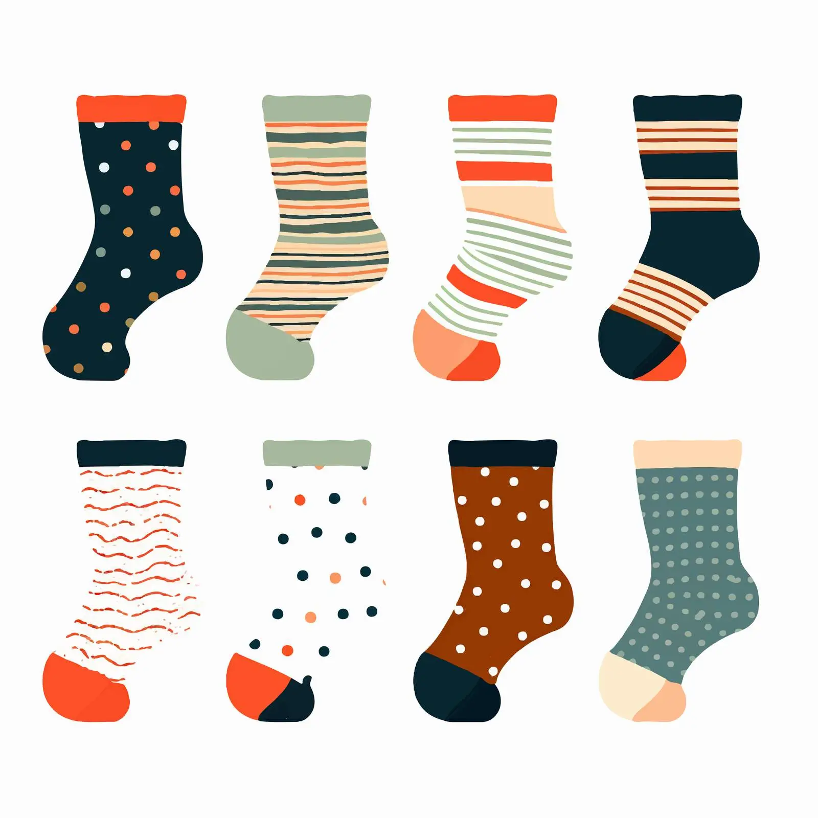 Stylish Cotton and Woolen Socks Collection — free download from Dotvec