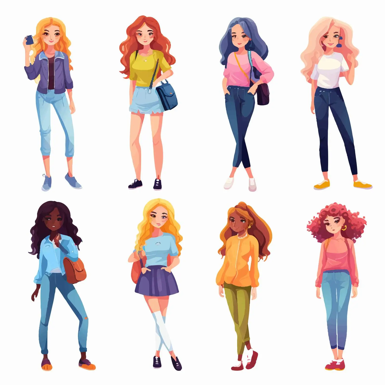 Trendy Clothing for Teenage Girls Collection – free casual outfits image from Dotvec