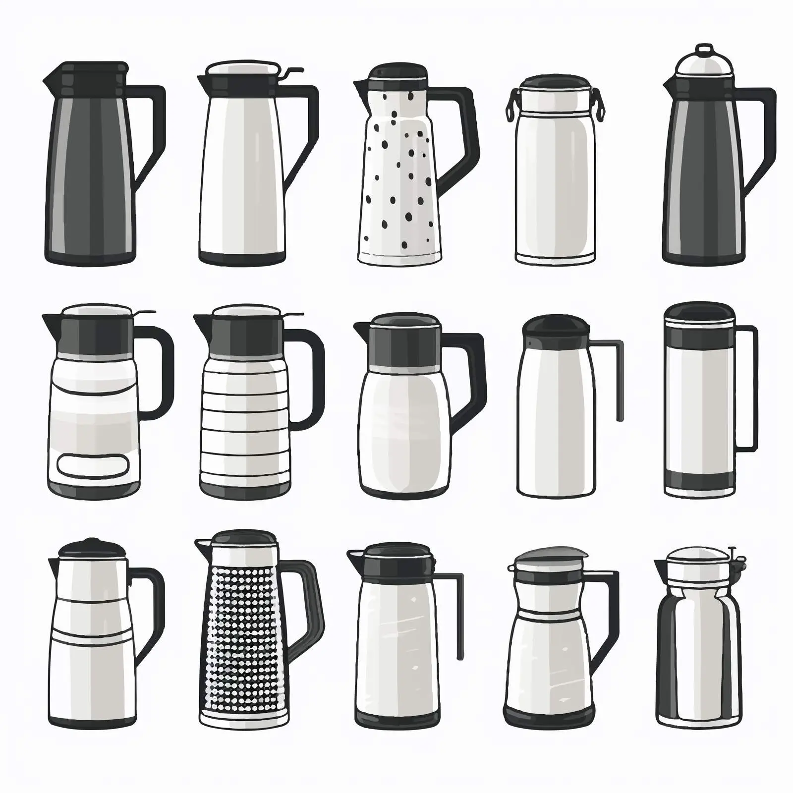 Variety of Vacuum Flasks and Thermoses — free download from Dotvec