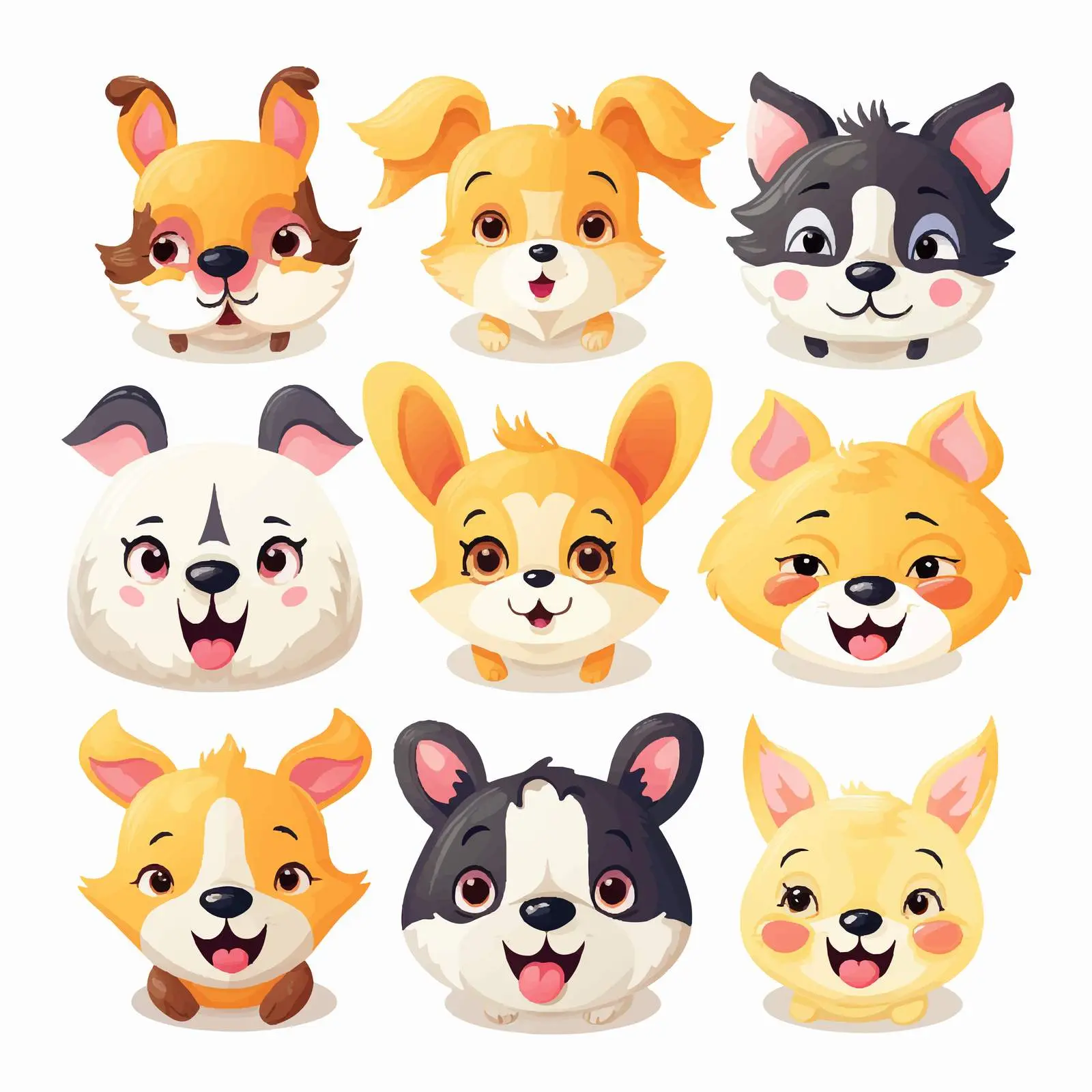 Cute Video Chat Application Effects Collection — free download from Dotvec