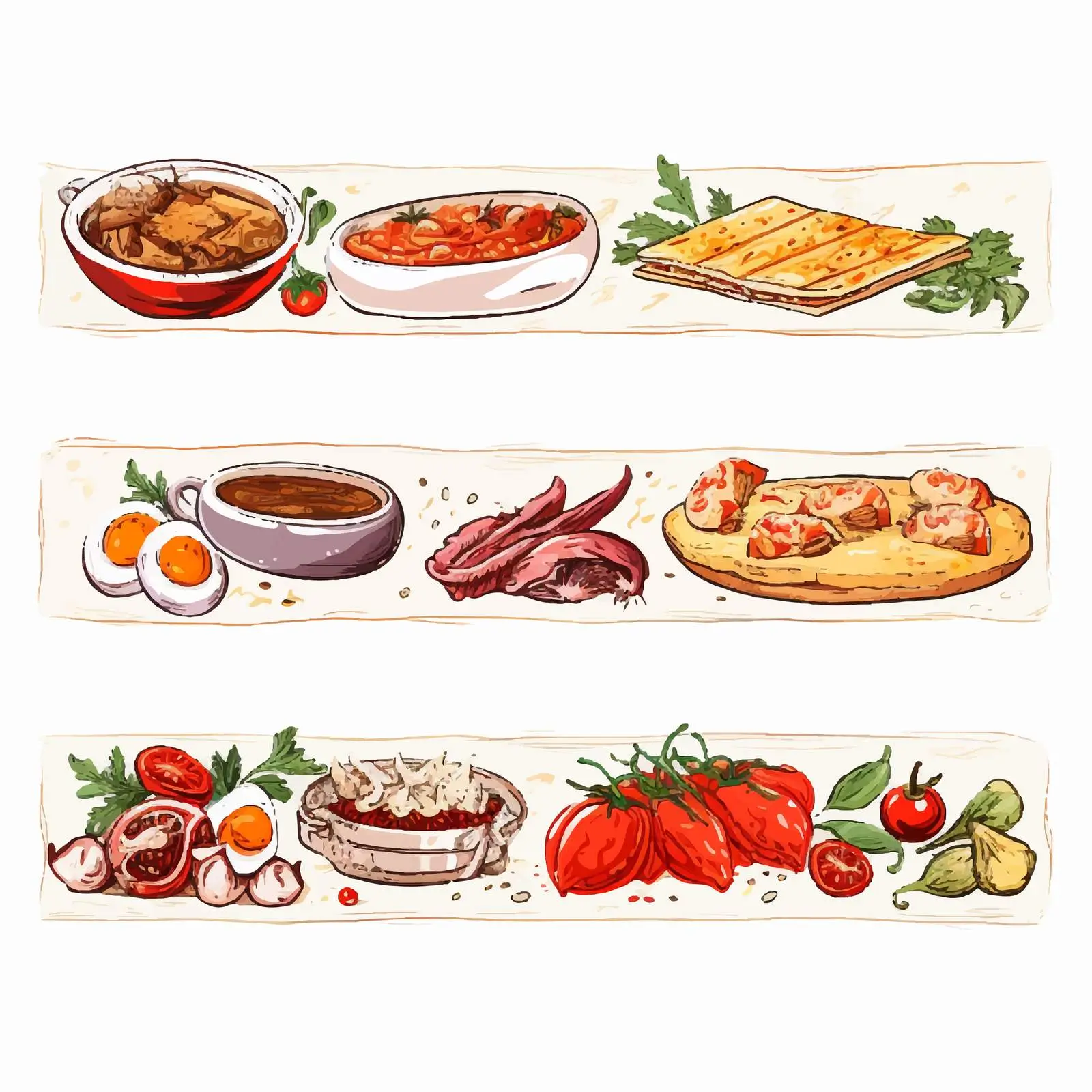 Appetizing Web Banner Templates Collection — free download from Dotvec