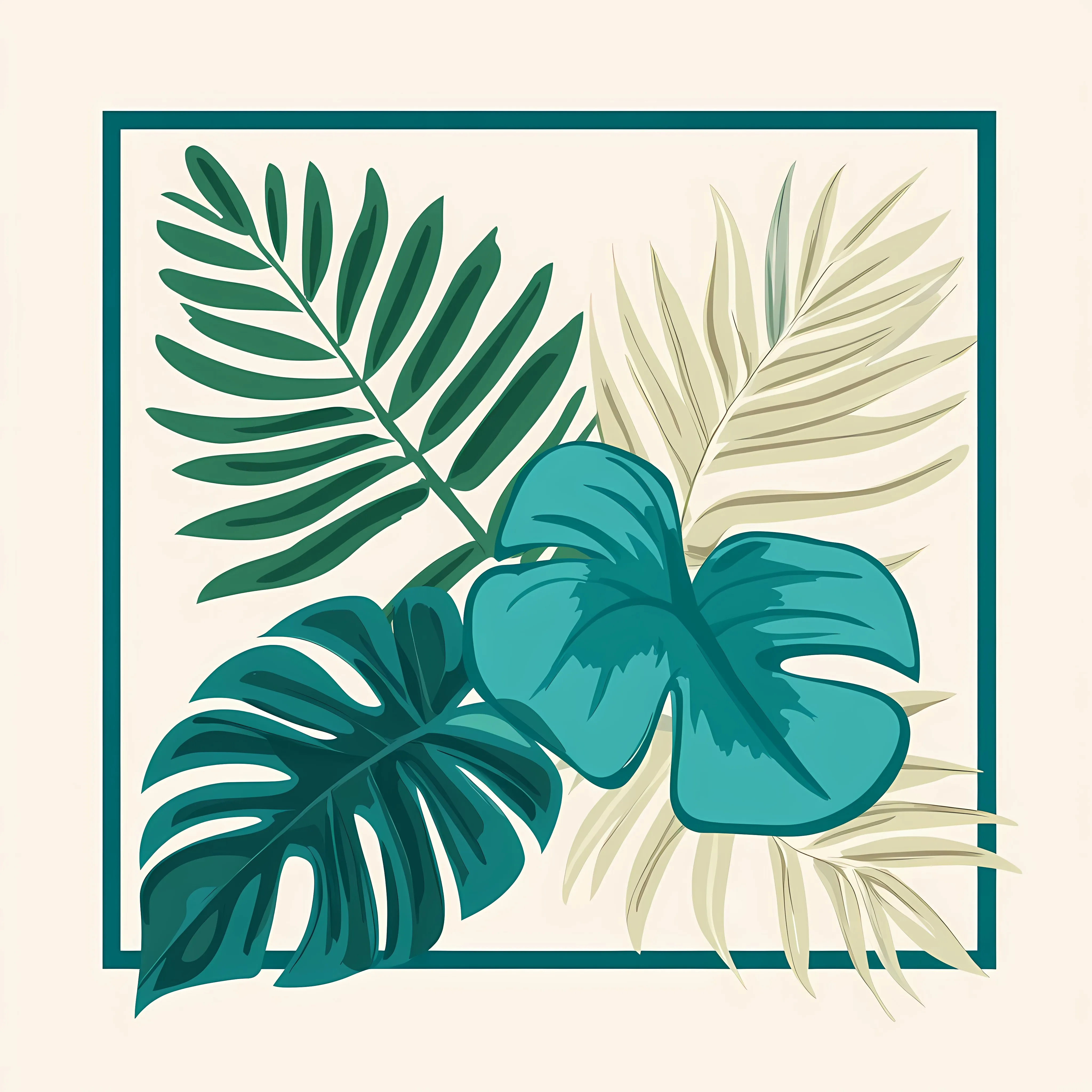 Tropical Leaves Isolated Vector Illustration – free beautiful foliage image from Dotvec