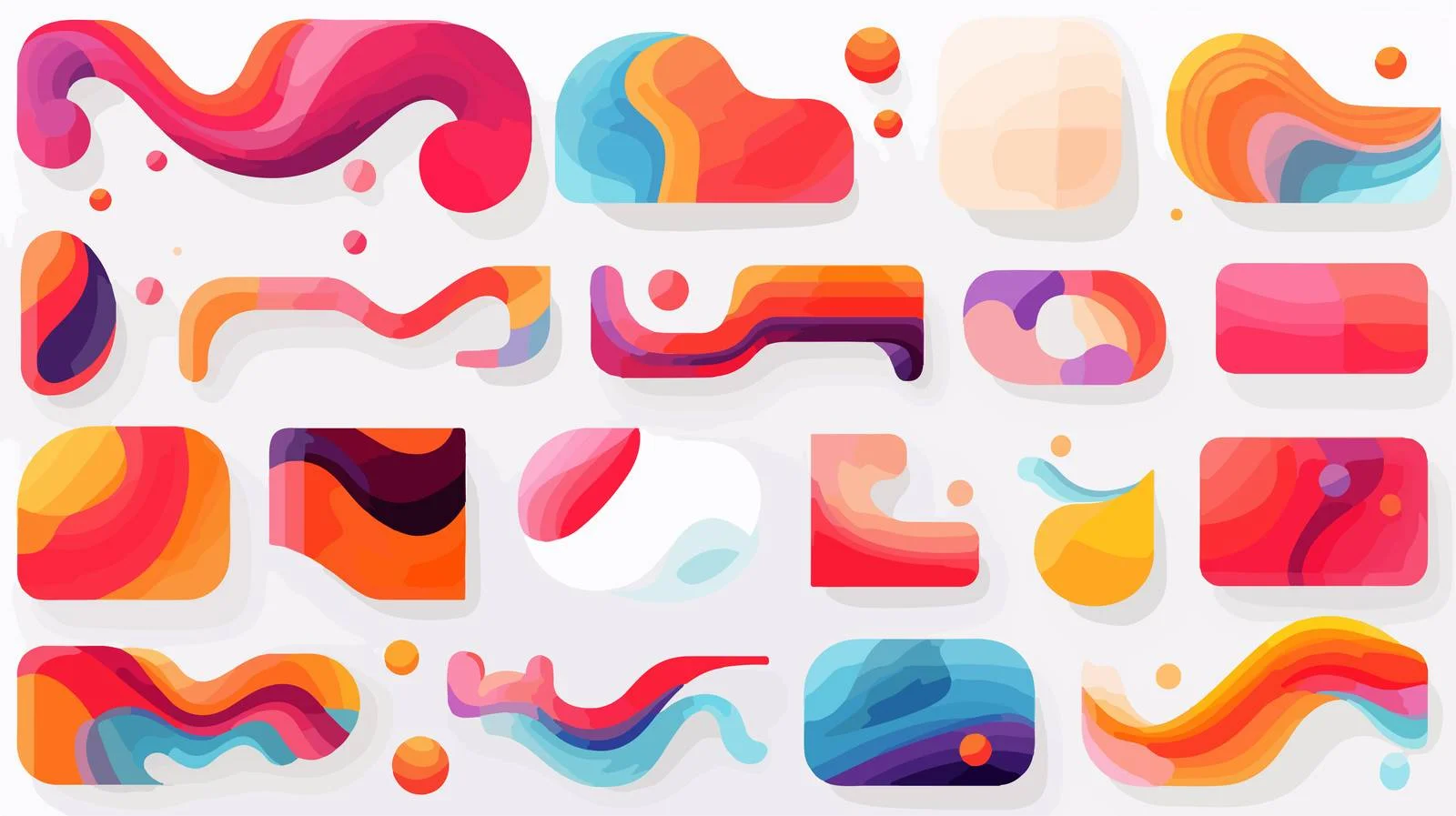 Modern Geometric Graphic Elements — free download from Dotvec