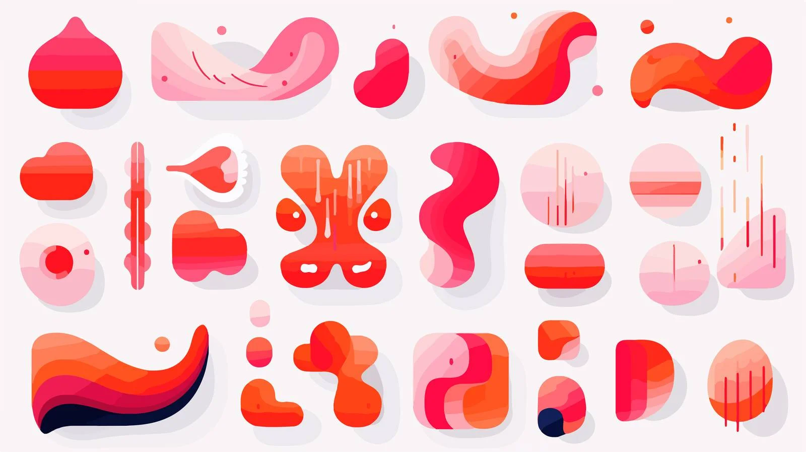 Abstract Geometric Graphic Elements — free download from Dotvec